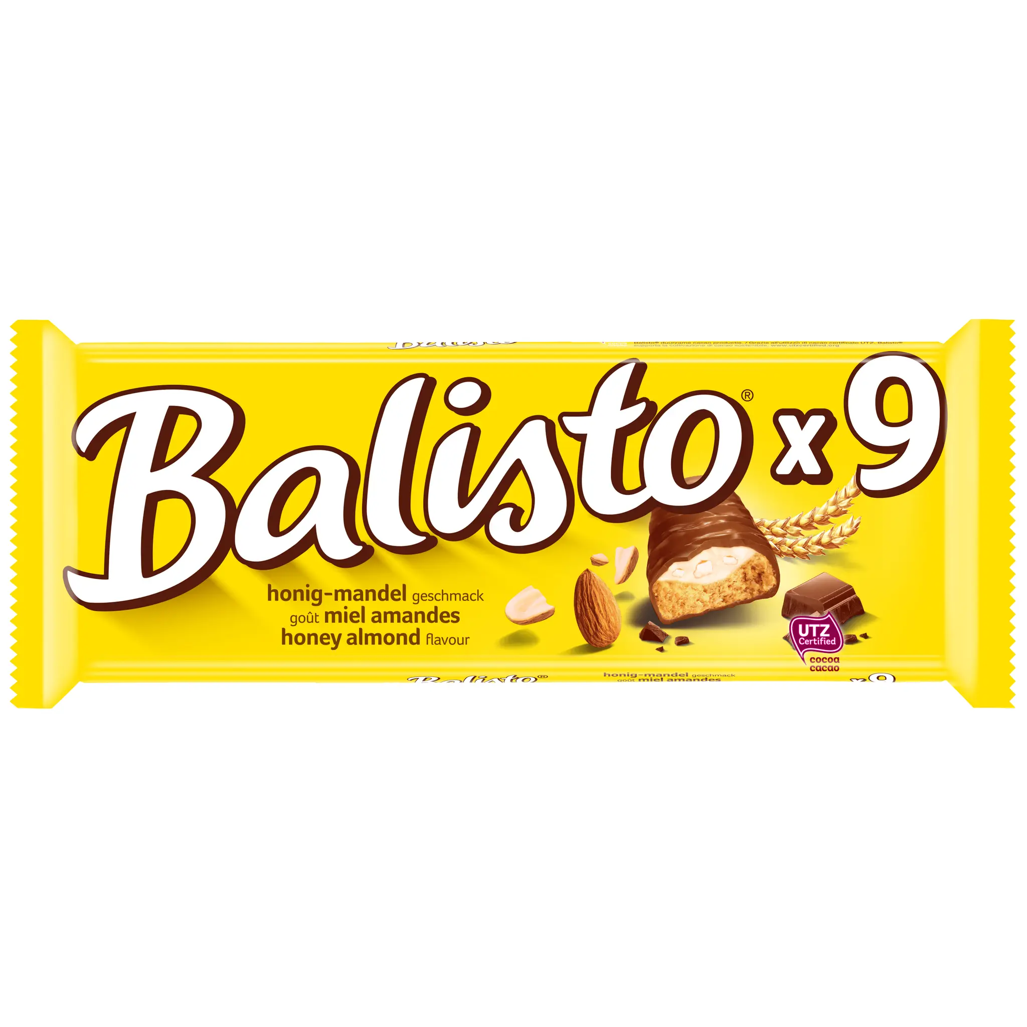 BALISTO Barres chocolatées au lait miel et amandes