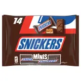 SNICKERS Mini barres chocolatées aux cacahuètes grillées et caramel