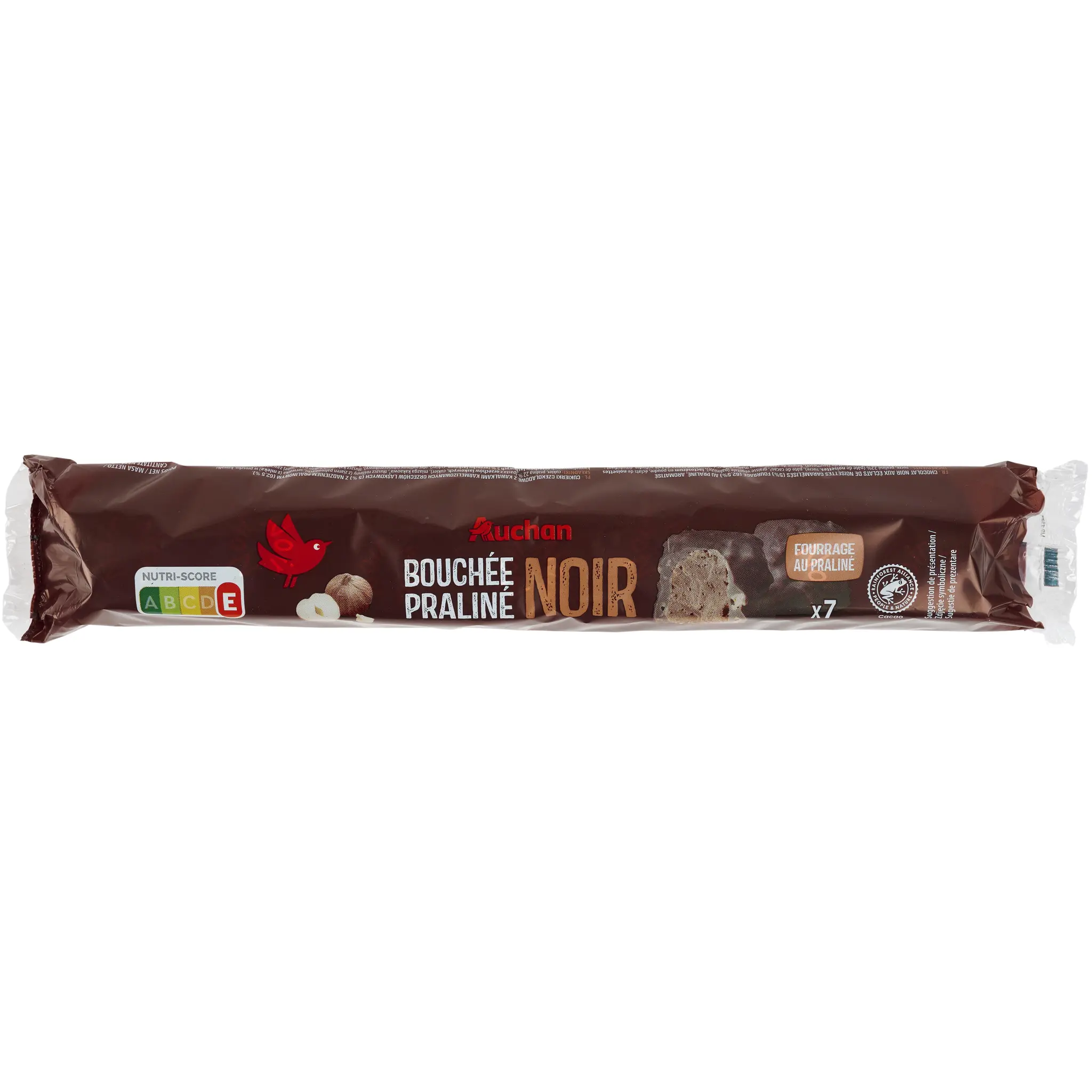 AUCHAN Bouchées praliné noir
