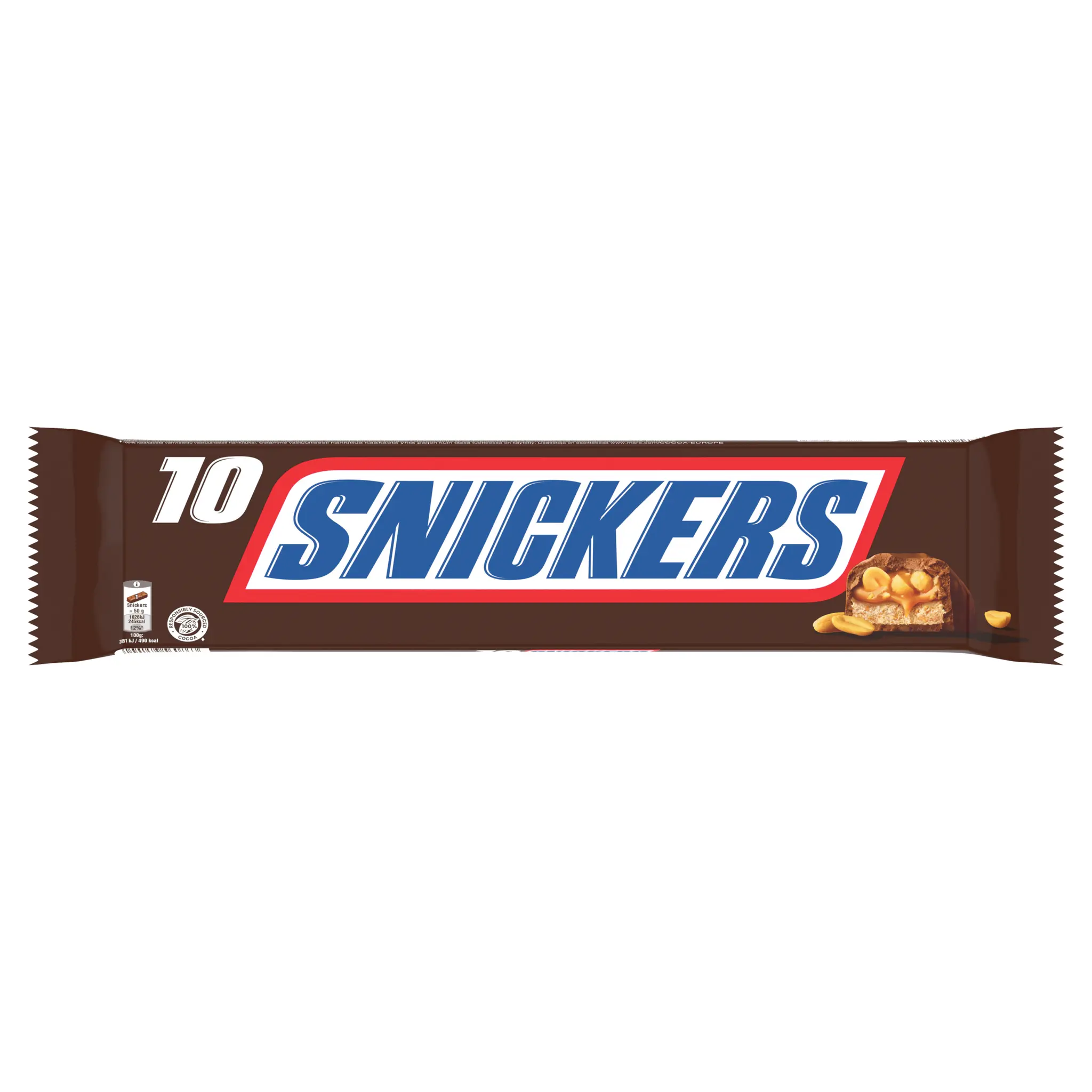 SNICKERS Barres chocolatées aux cacahuètes grillées et caramel