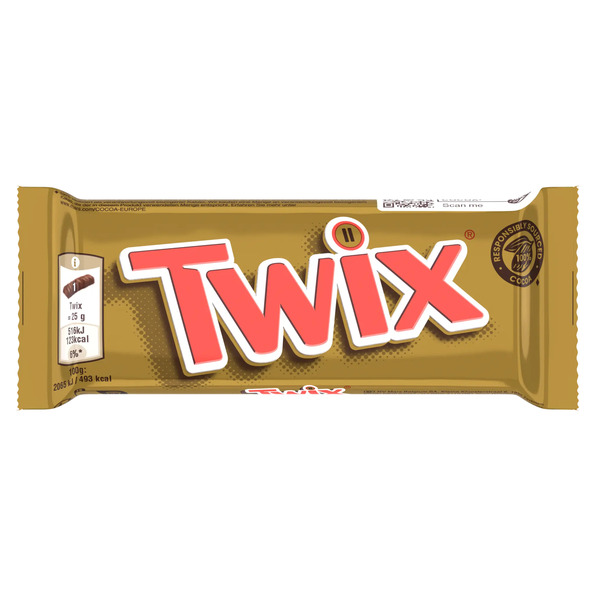 TWIX Barres chocolatées au biscuit recouvert de caramel