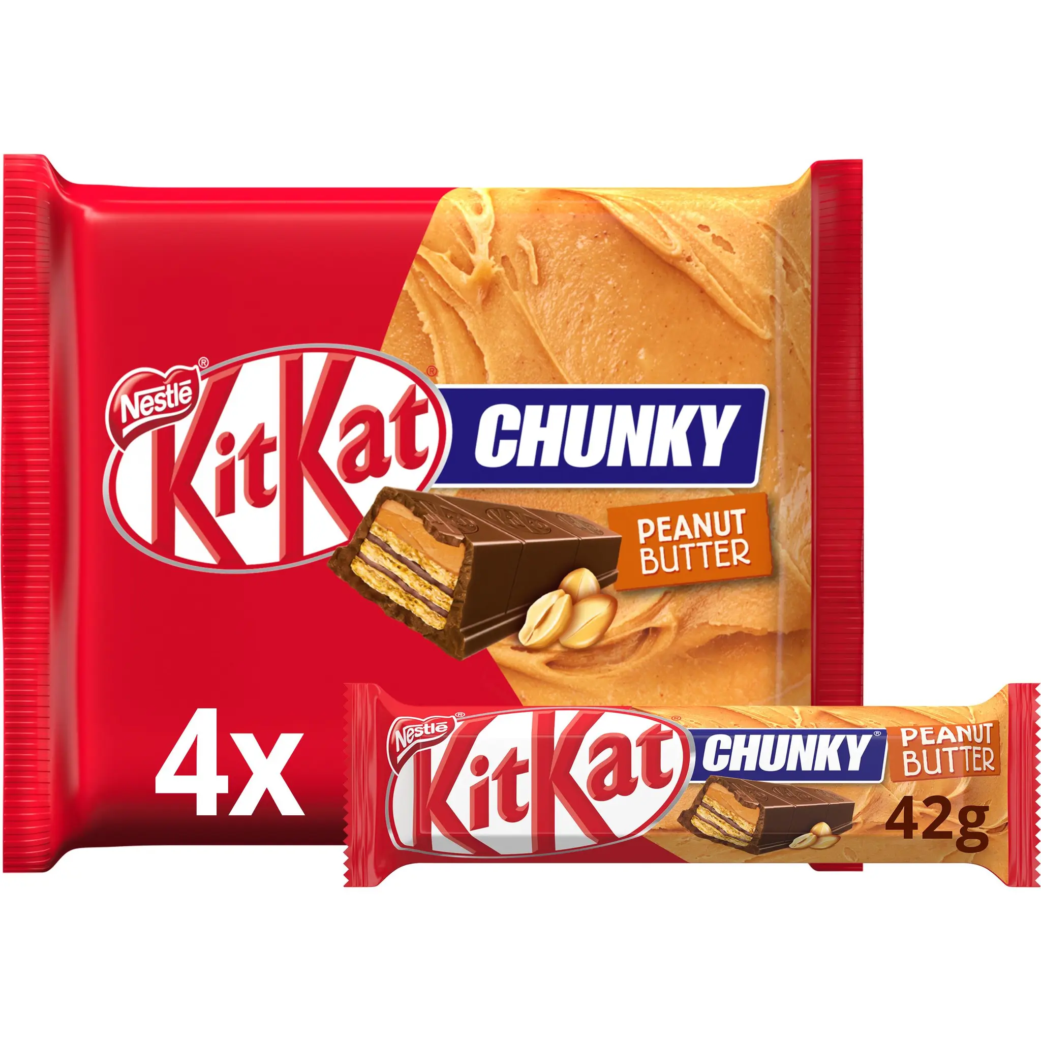 KIT KAT Chunky barres chocolatées à la cacahuète