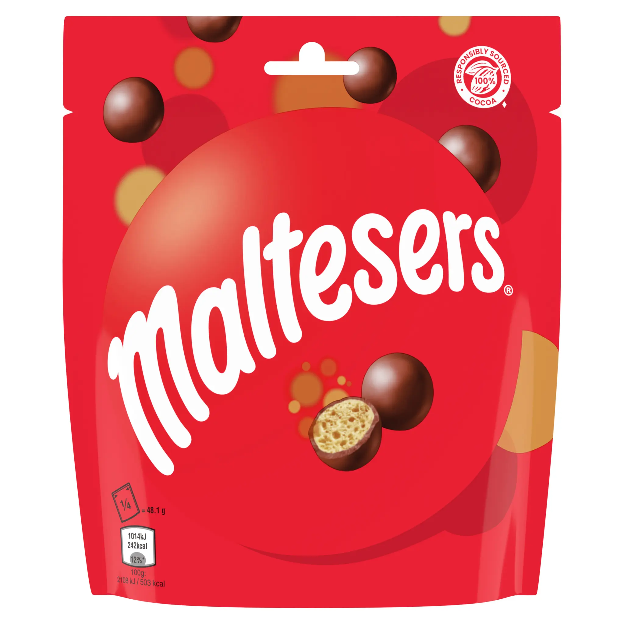 MALTESERS Billes croquantes enrobées de chocolat au lait