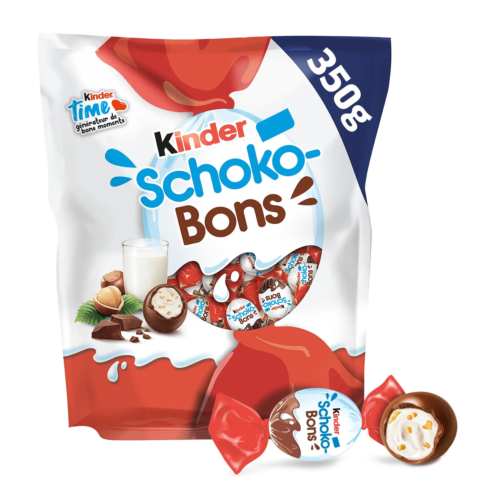 KINDER Schokobons Œufs en chocolat fourrés au lait et aux noisettes