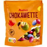 AUCHAN Chokawette Cacahuètes enrobées de chocolat au lait