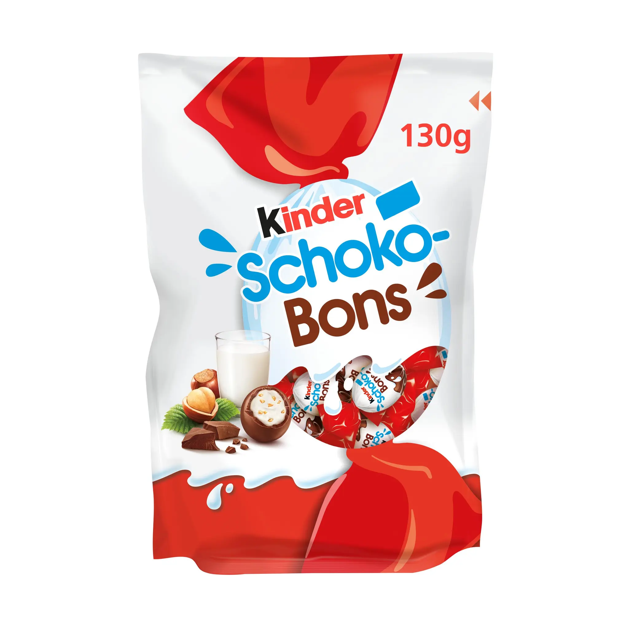 KINDER Schokobons oeufs de chocolat fourrés au lait et éclats de noisettes