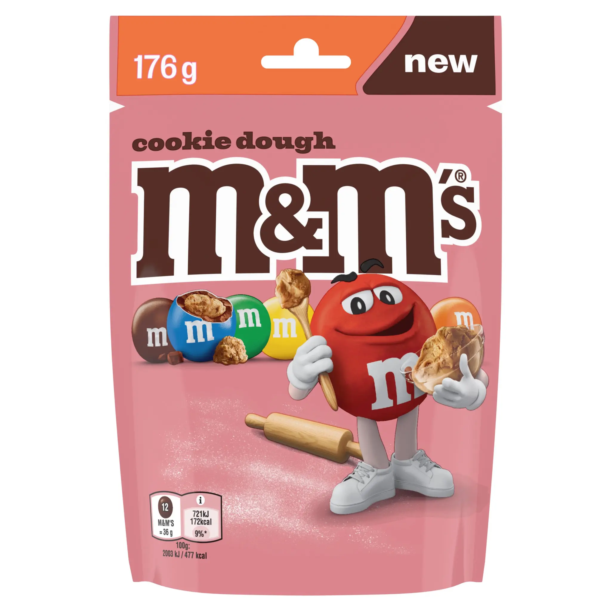 M&M'S Bonbons chocolatés au lait avec un cœur de pâte à cookie