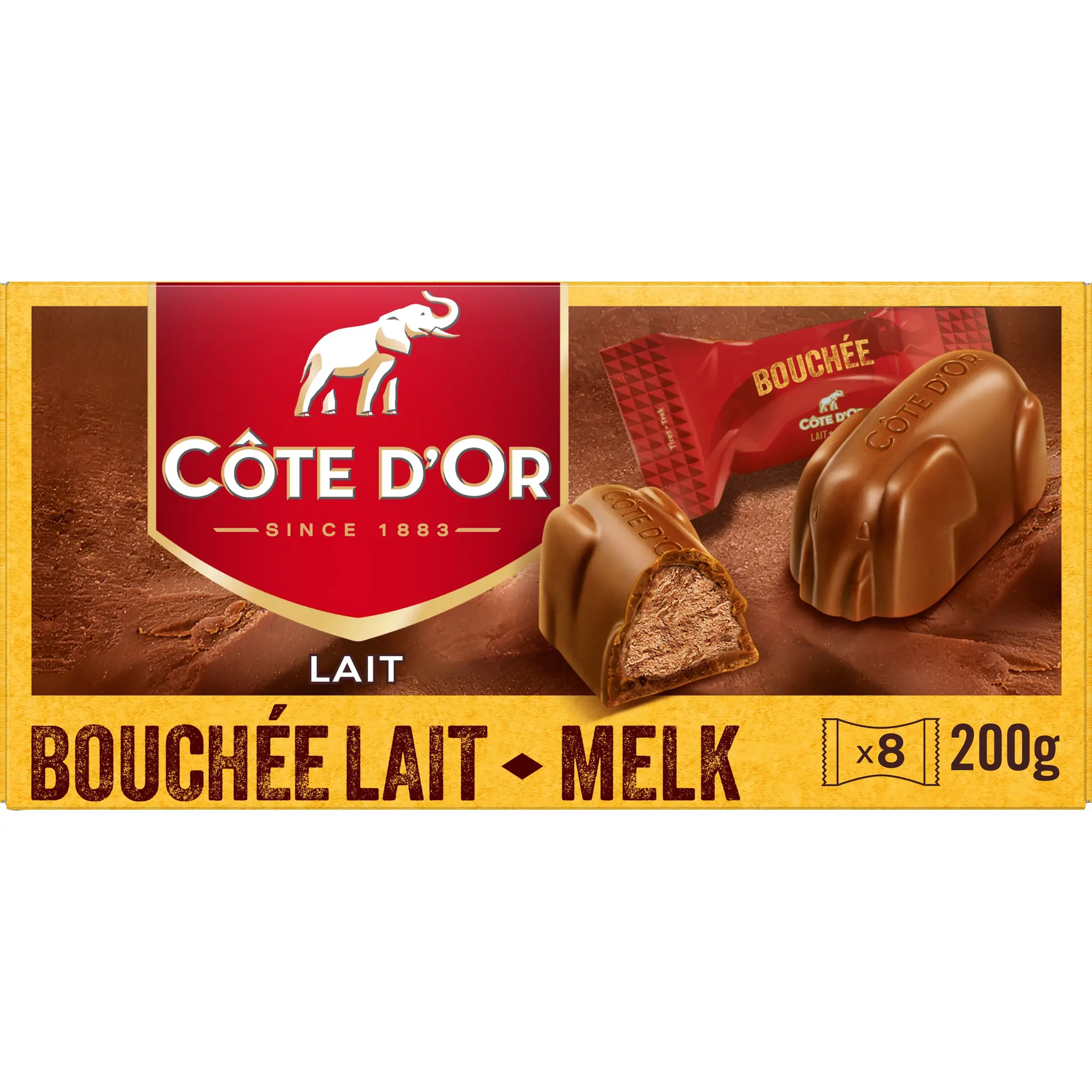 COTE D'OR Bouchées au chocolat au lait, noisettes et amandes