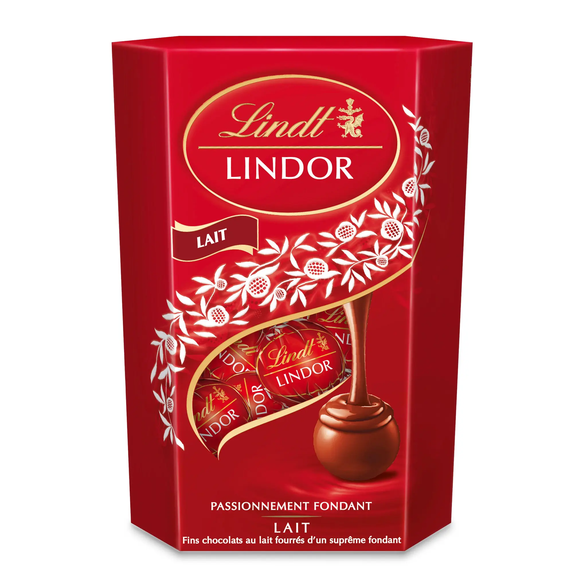 LINDT Lindor bouchées de chocolat au lait fourré d'un suprême fondant