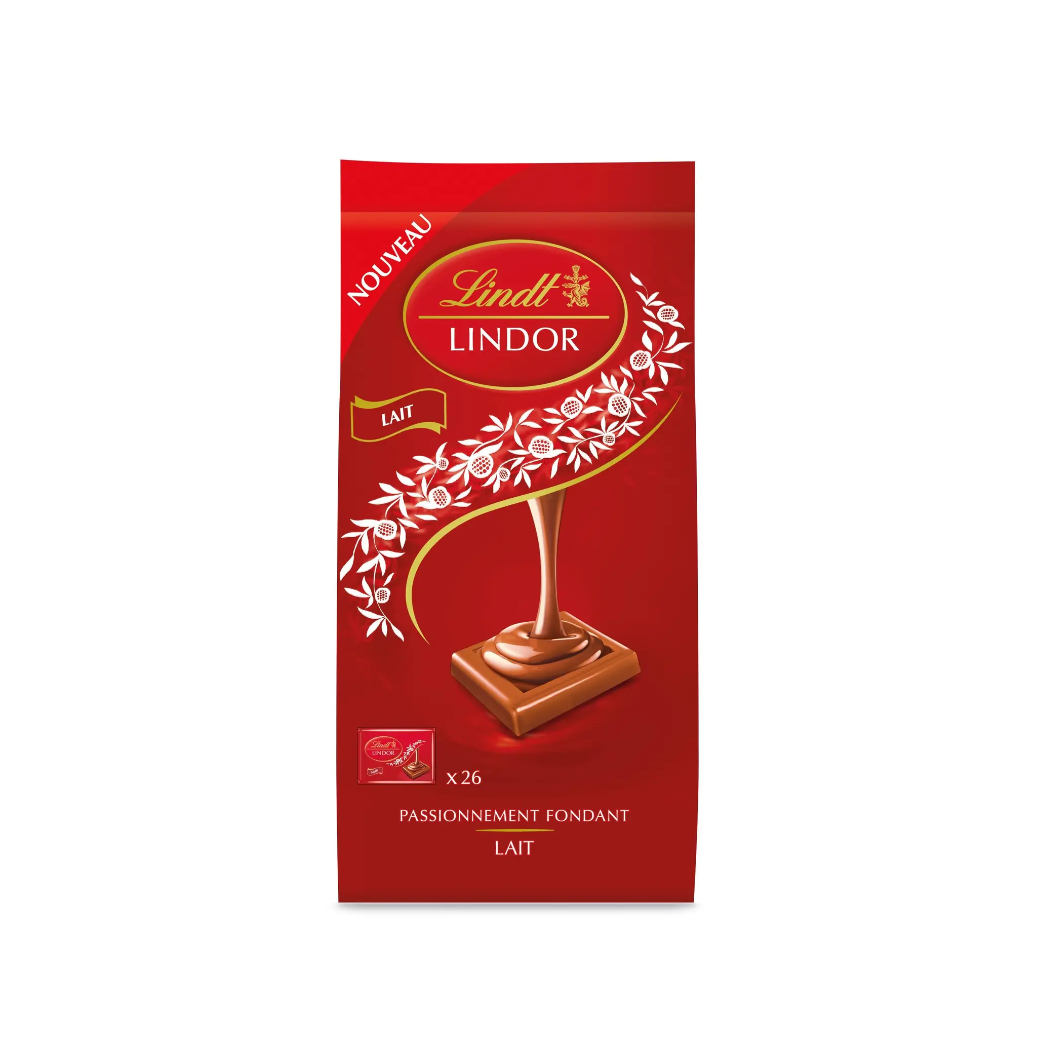 LINDT Lindor Bouchées de chocolats au lait fourré d'un suprême fondant