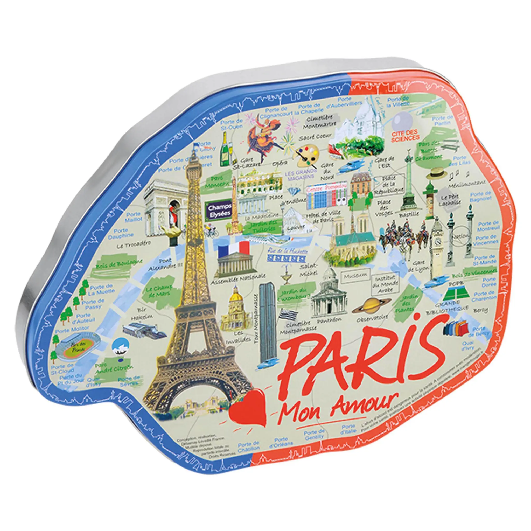 CHEVALIERS D'ARGOUGES Boite de chocolats giandujas paris mon amour