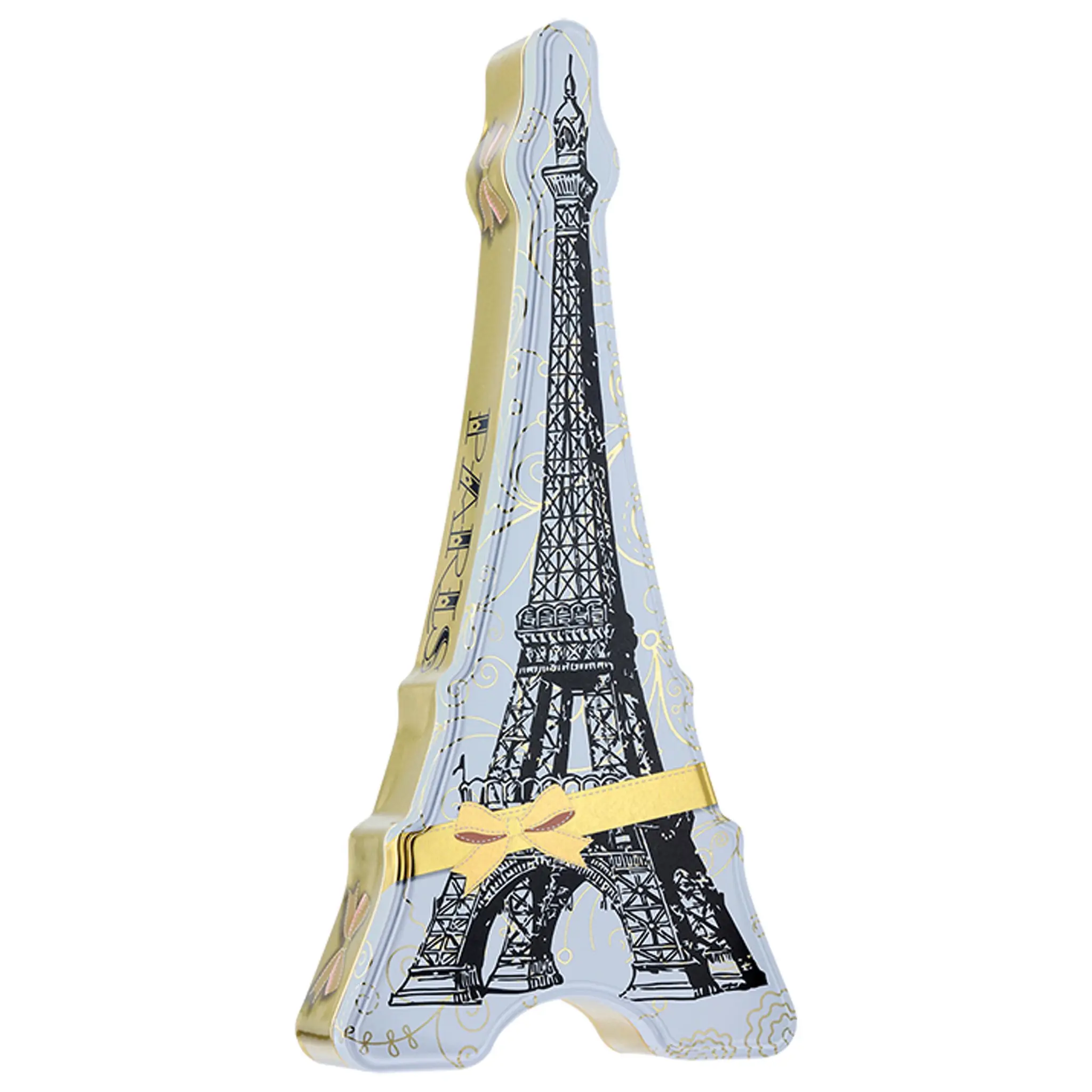 CHEVALIERS D'ARGOUGES Boîte en fer tour eiffel de chocolats Giandujas