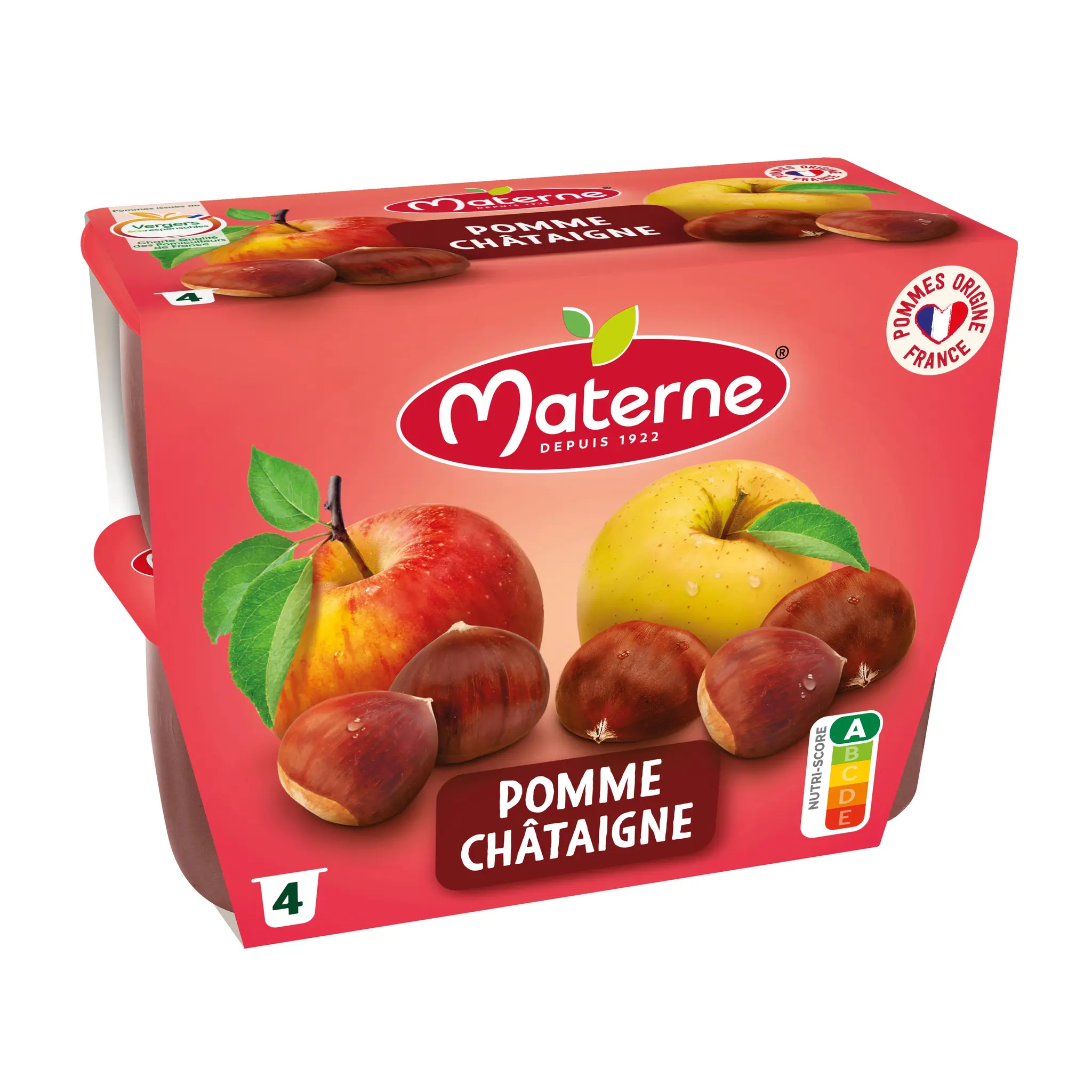 MATERNE Coupelles pomme chataigne