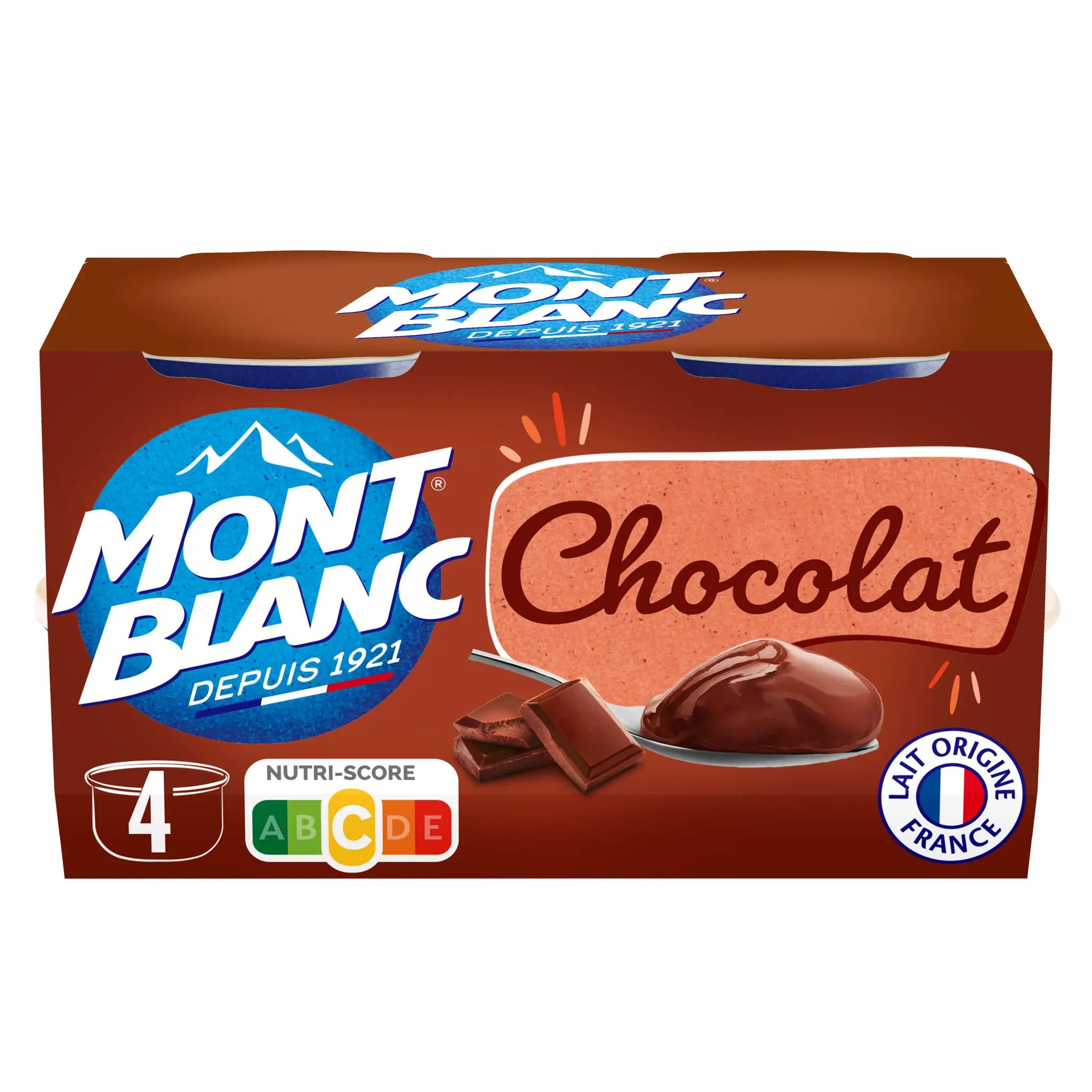 MONT BLANC Crème dessert saveur chocolat extra fin
