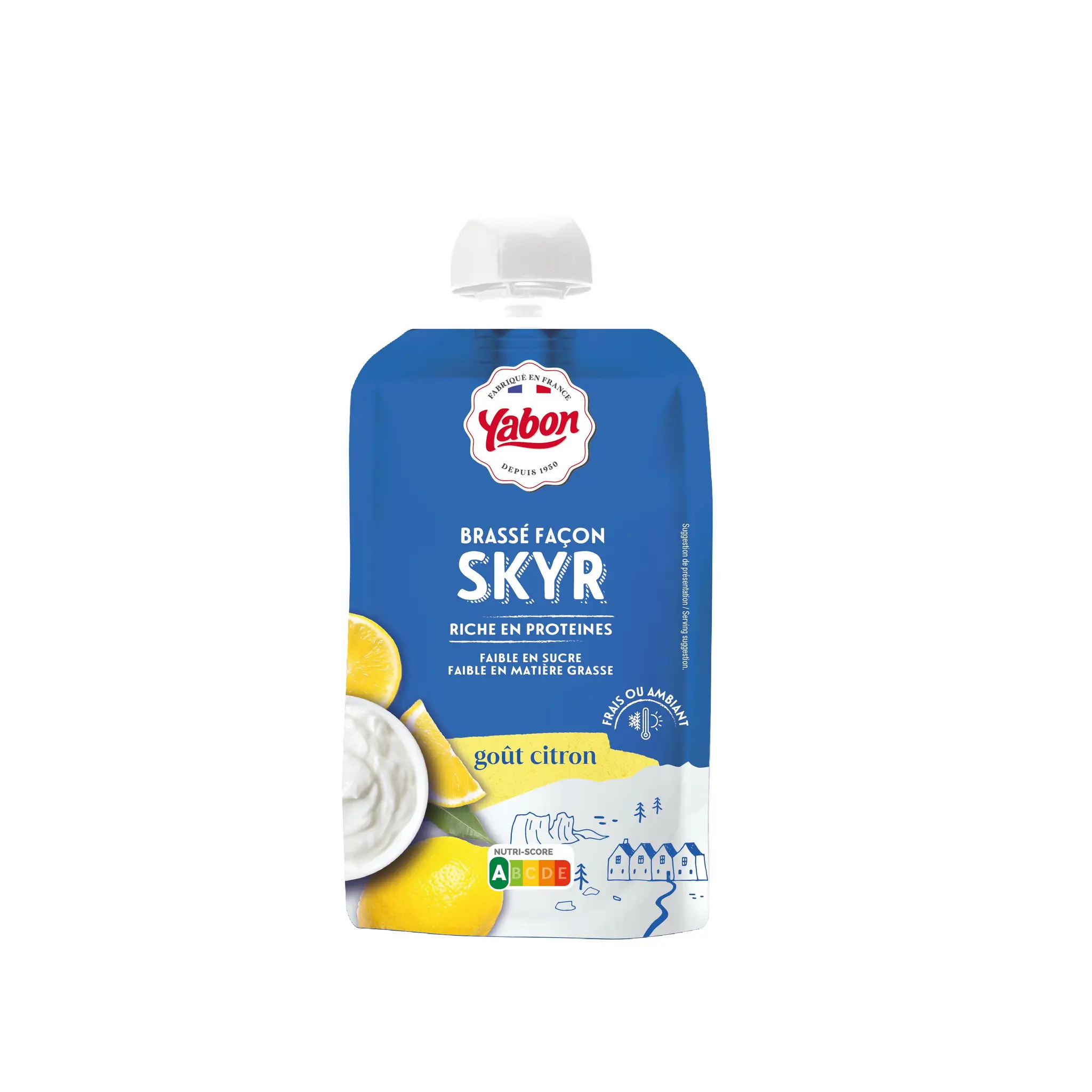 YABON Brassé façon sky gout citron riche en protéines