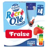 RÉCRÉ OLÉ Goûter laitier en gourde saveur fraise