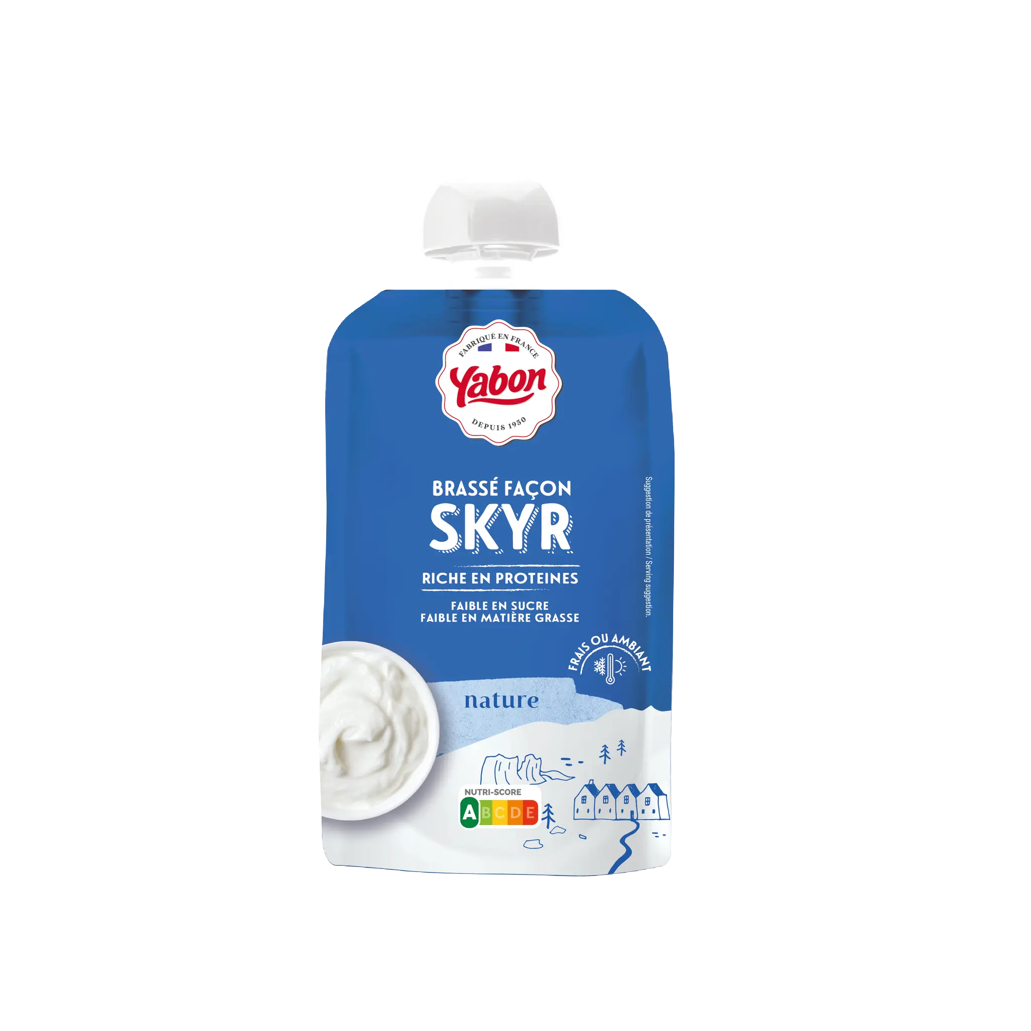 YABON Brassé façon skyr nature riche en protéines