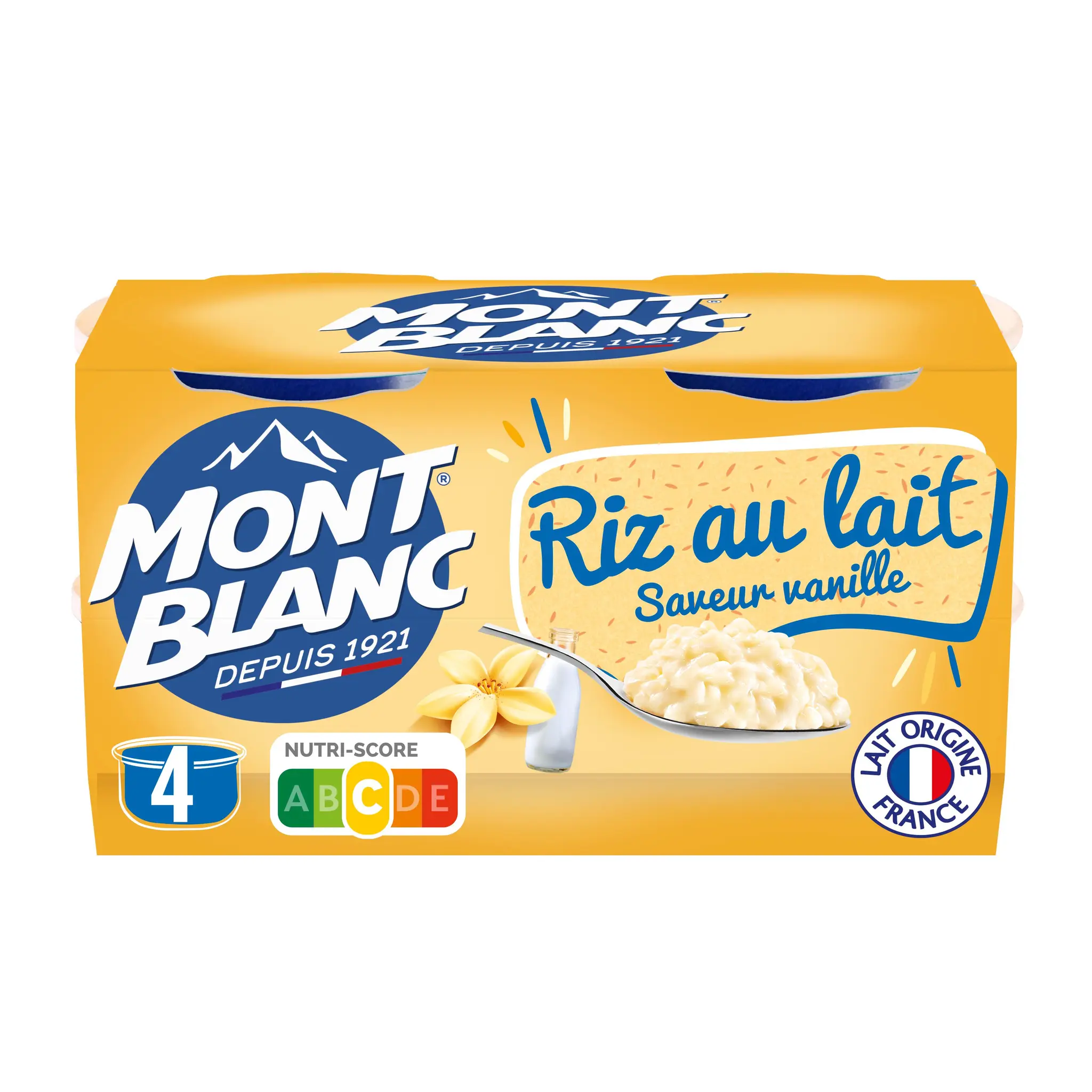 MONT BLANC Riz au lait saveur vanille
