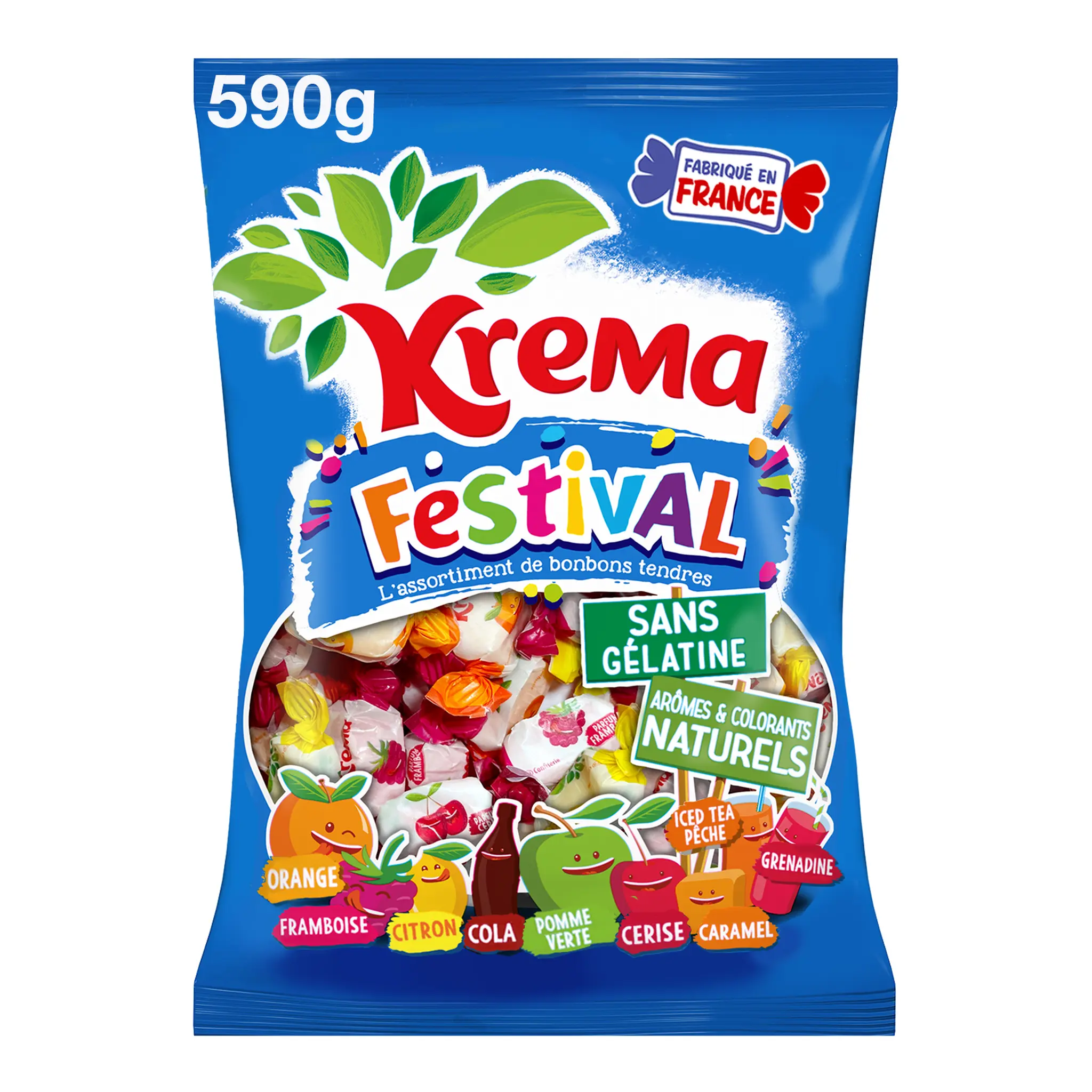 KREMA Festival Assortiment de bonbons sans gélatine