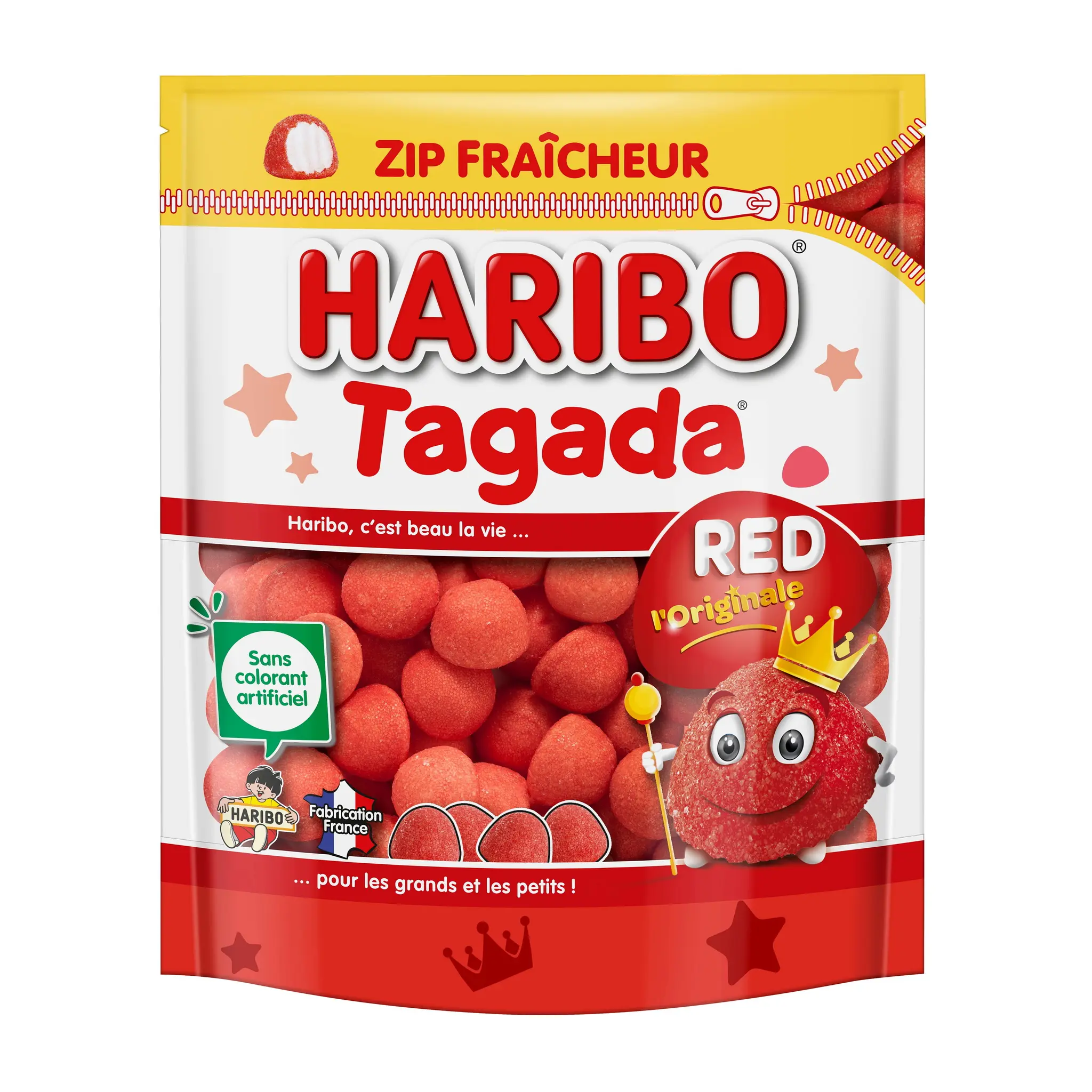 HARIBO Tagada zip Bonbons sachet refermable