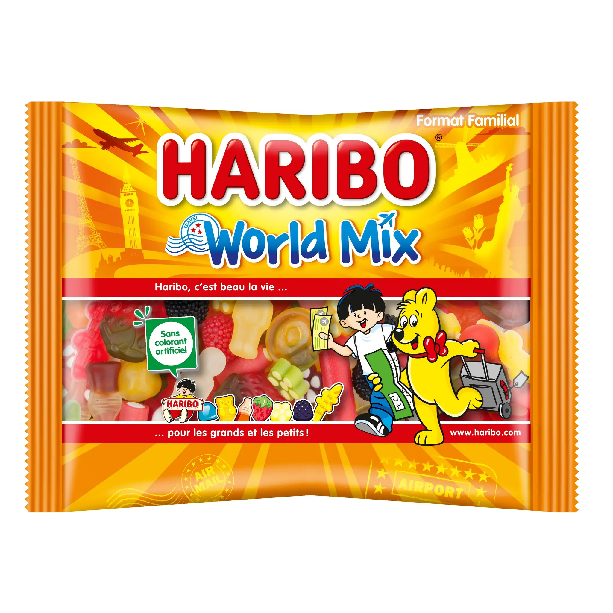 HARIBO World mix assortiment de bonbons gélifiés