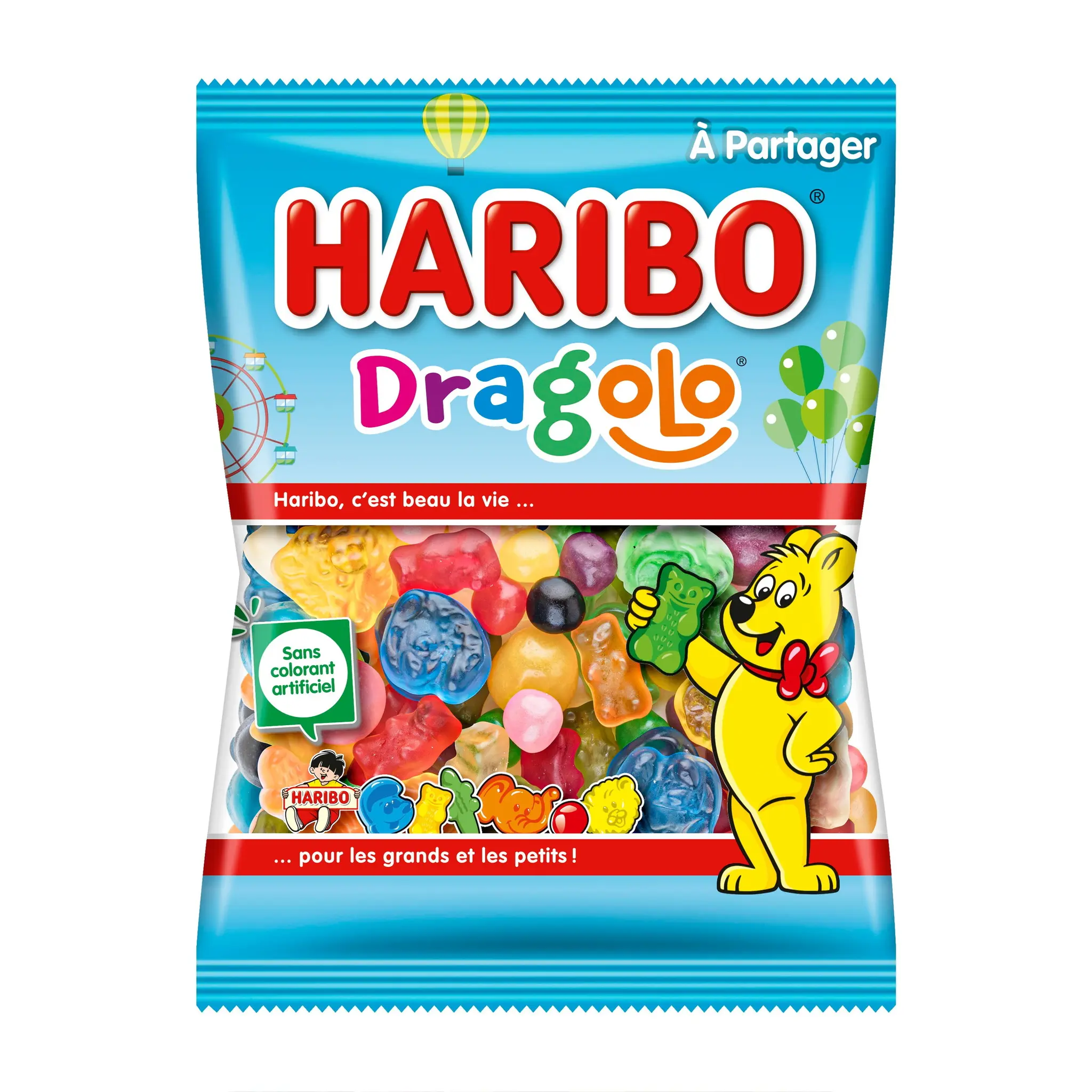 HARIBO Dragolo Assortiment de bonbons gélifiés