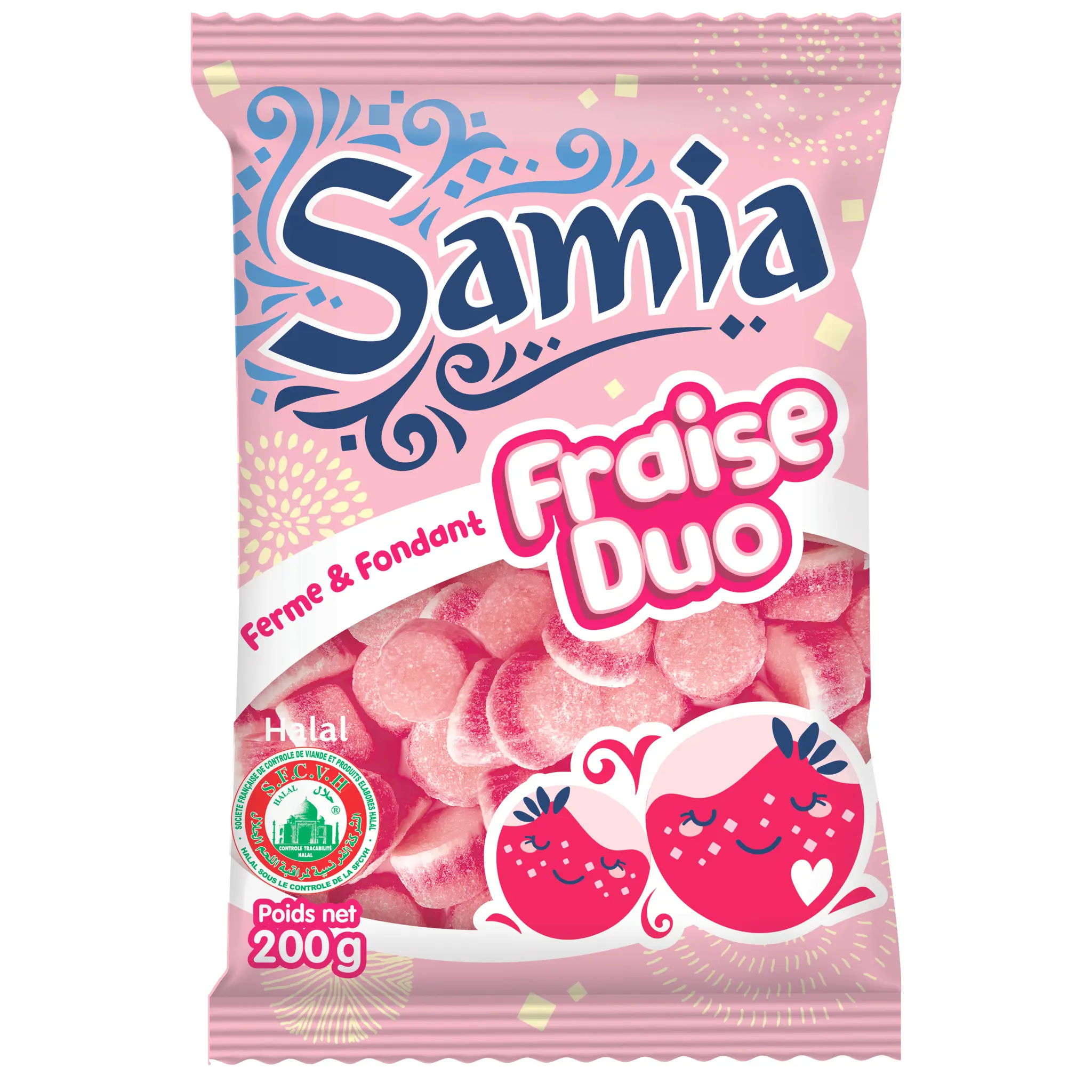 SAMIA Bonbon gélifié fraise halal