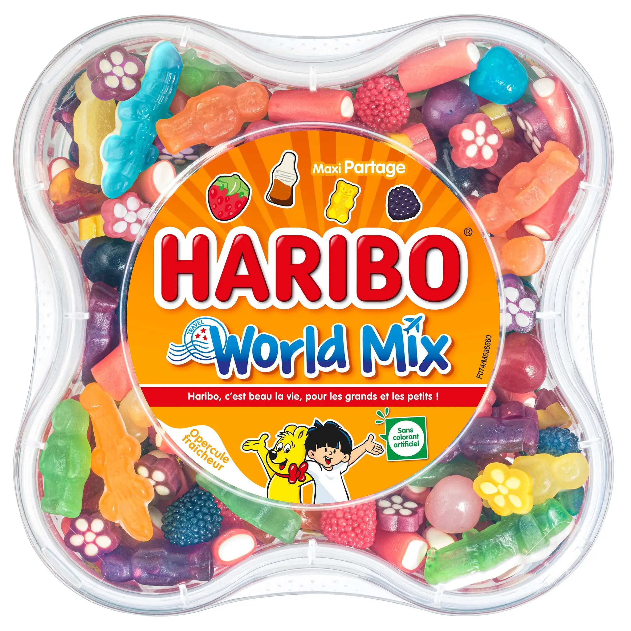HARIBO World mix assortiment de bonbons boite