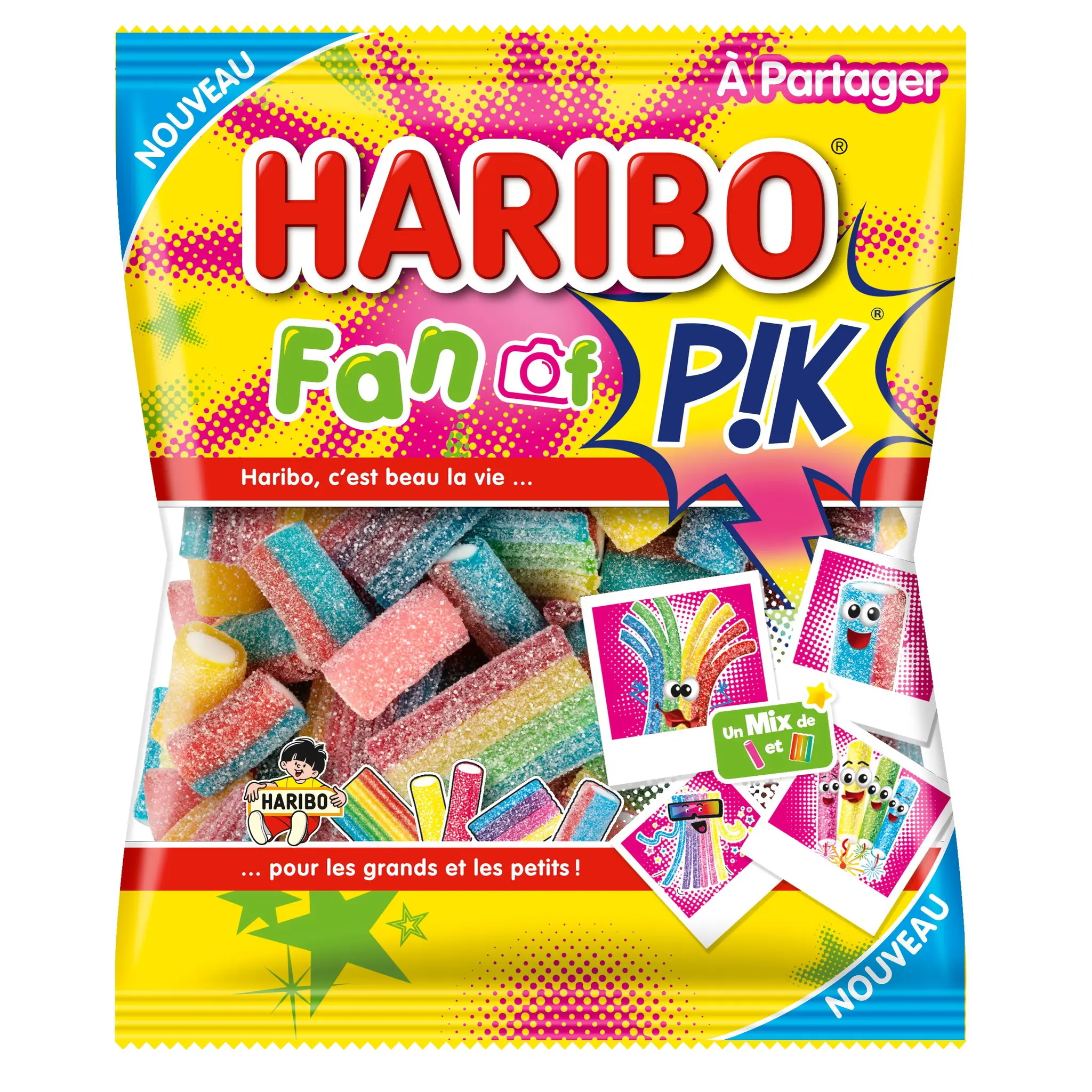 HARIBO Fan of p!k bonbons acidulés