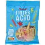 AUCHAN Bonbons gélifiés frites acidulées