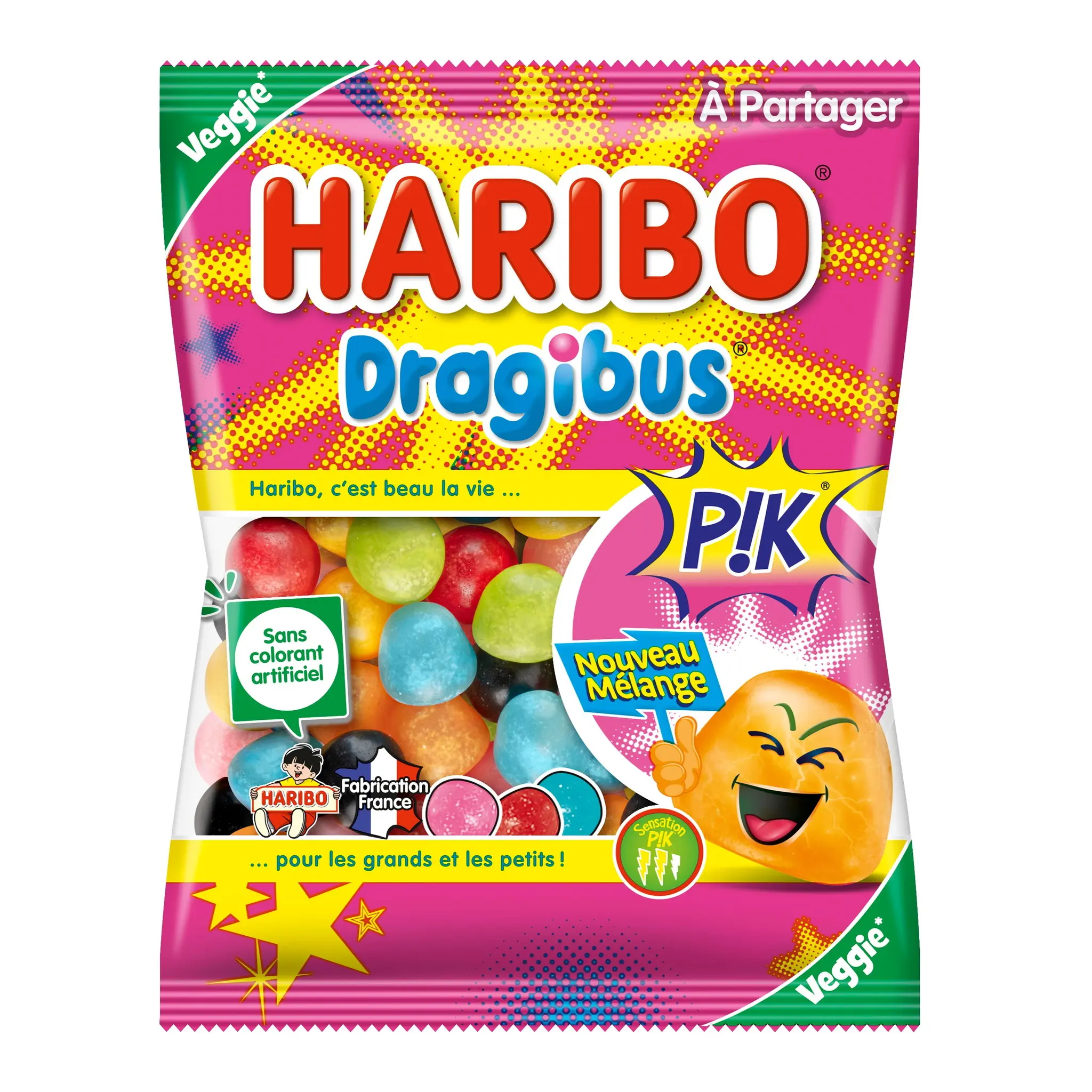 HARIBO Dragibus Pik Bonbons gélifiés végétariens