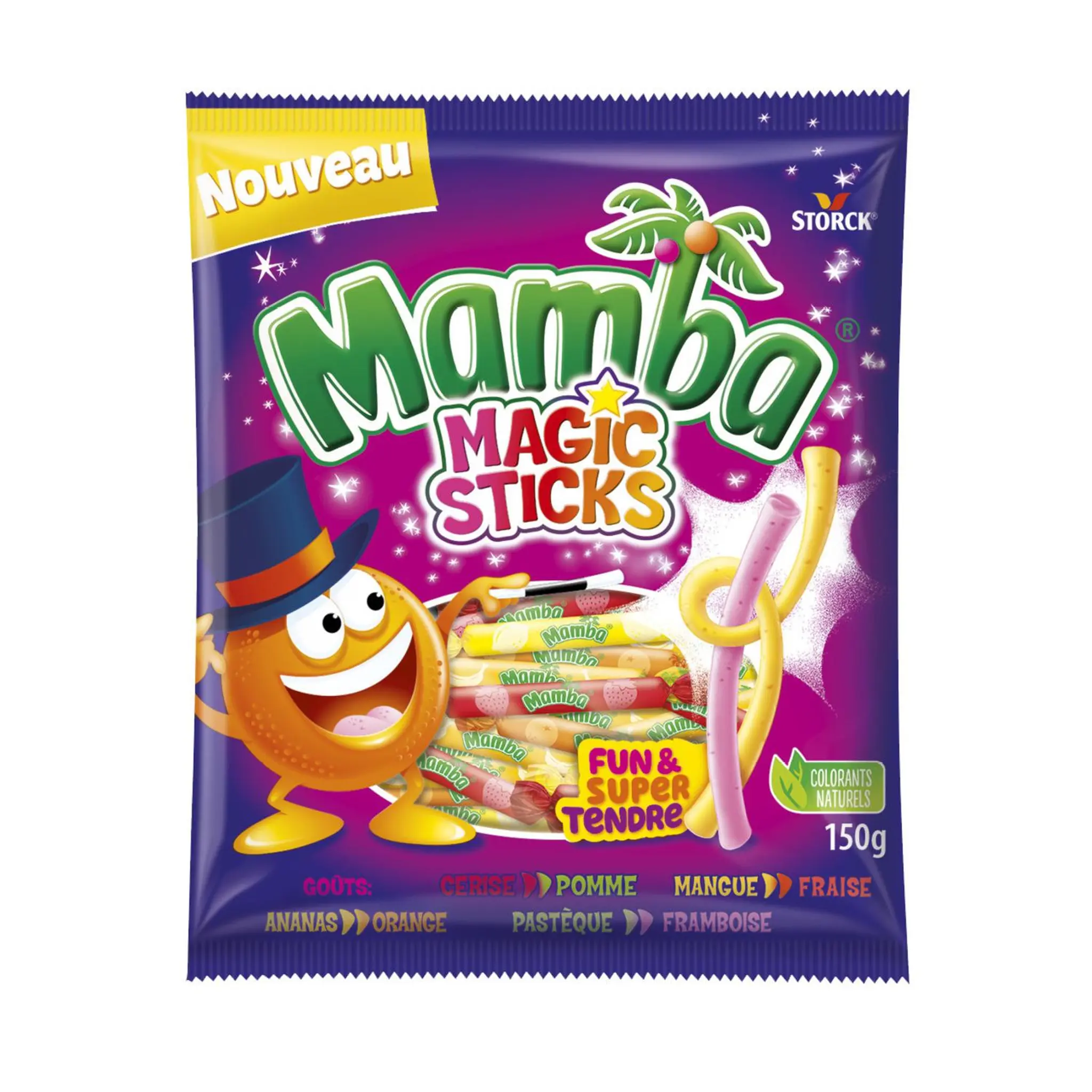 MAMBA Magic Sticks Bonbons à mâcher aux fruits