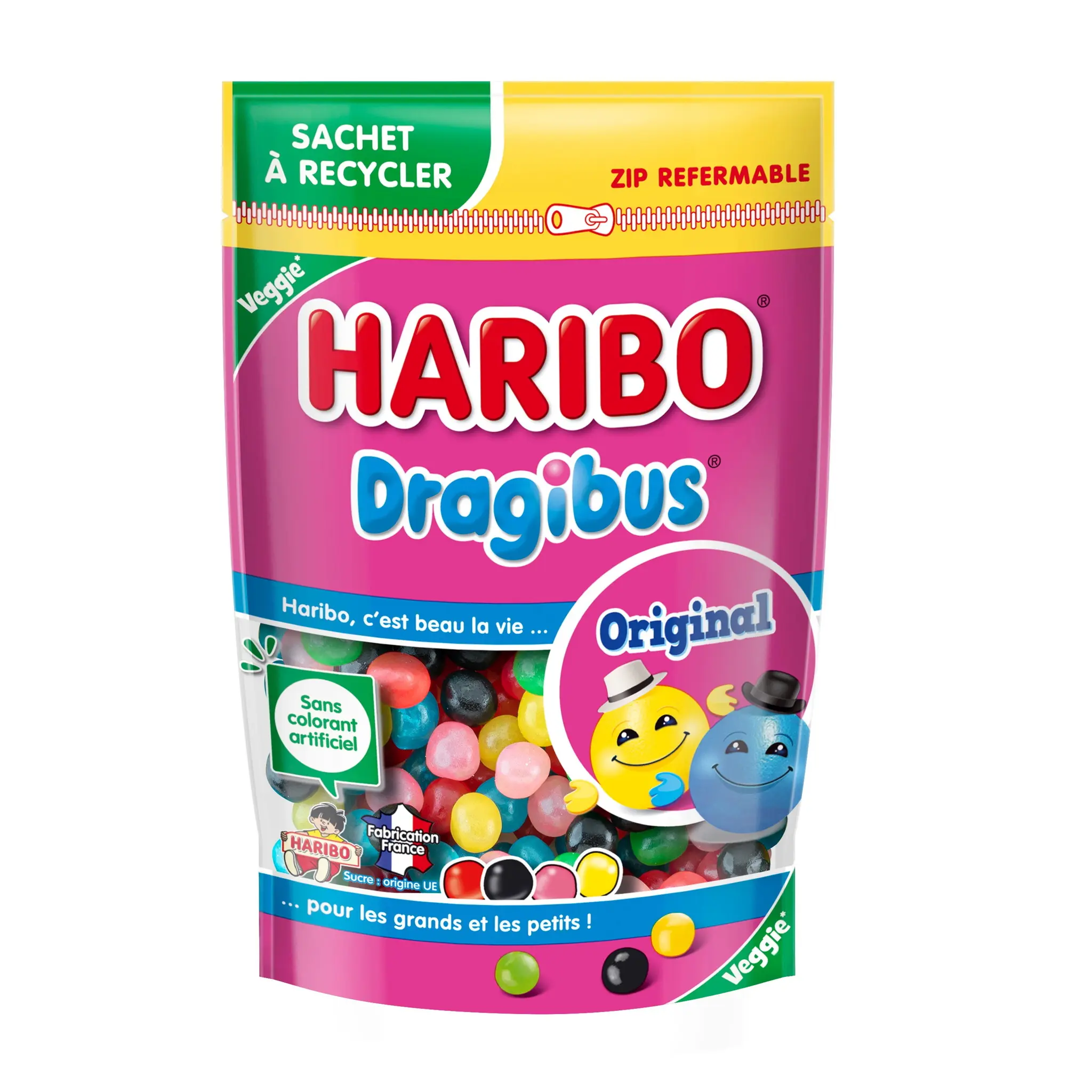 HARIBO Dragibus original veggie sachet refermable