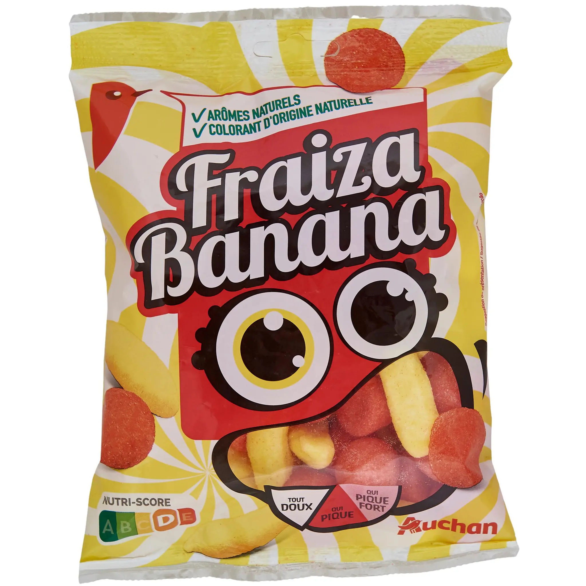 AUCHAN Fraiza banana bonbons gélifiés