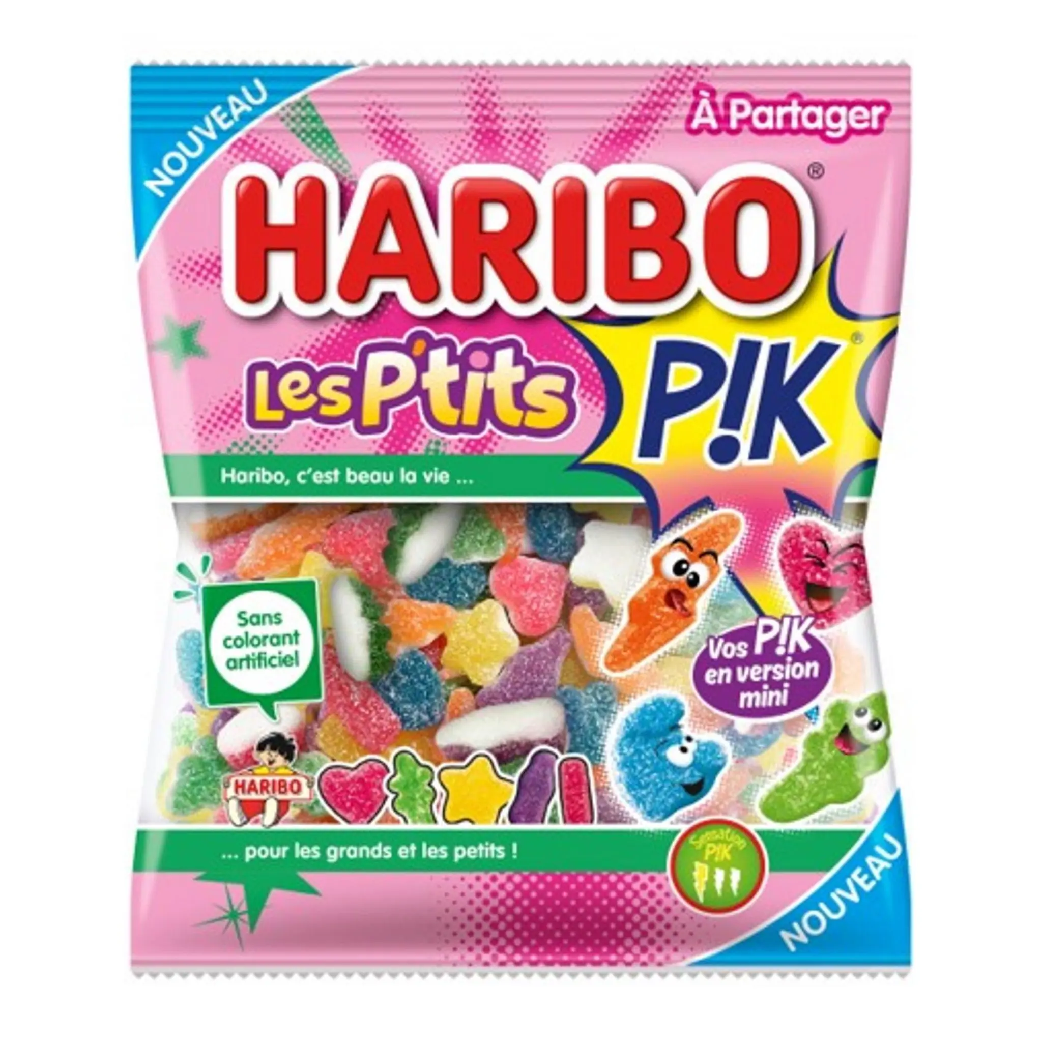 HARIBO Bonbons gélifiés Les P'tits piquants aux fruits