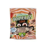 AUCHAN Bonbons gélifiés piquants bouteilles cola