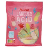 AUCHAN Langues acid++ bonbons piquants