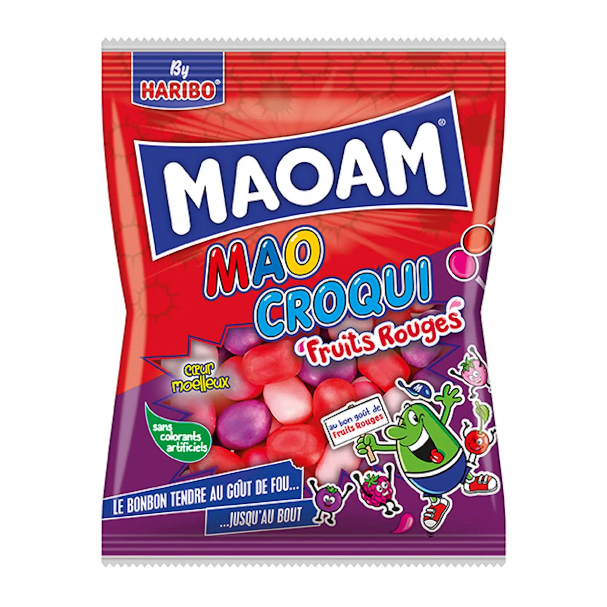 HARIBO Bonbons dragéifiés aux fruits rouges