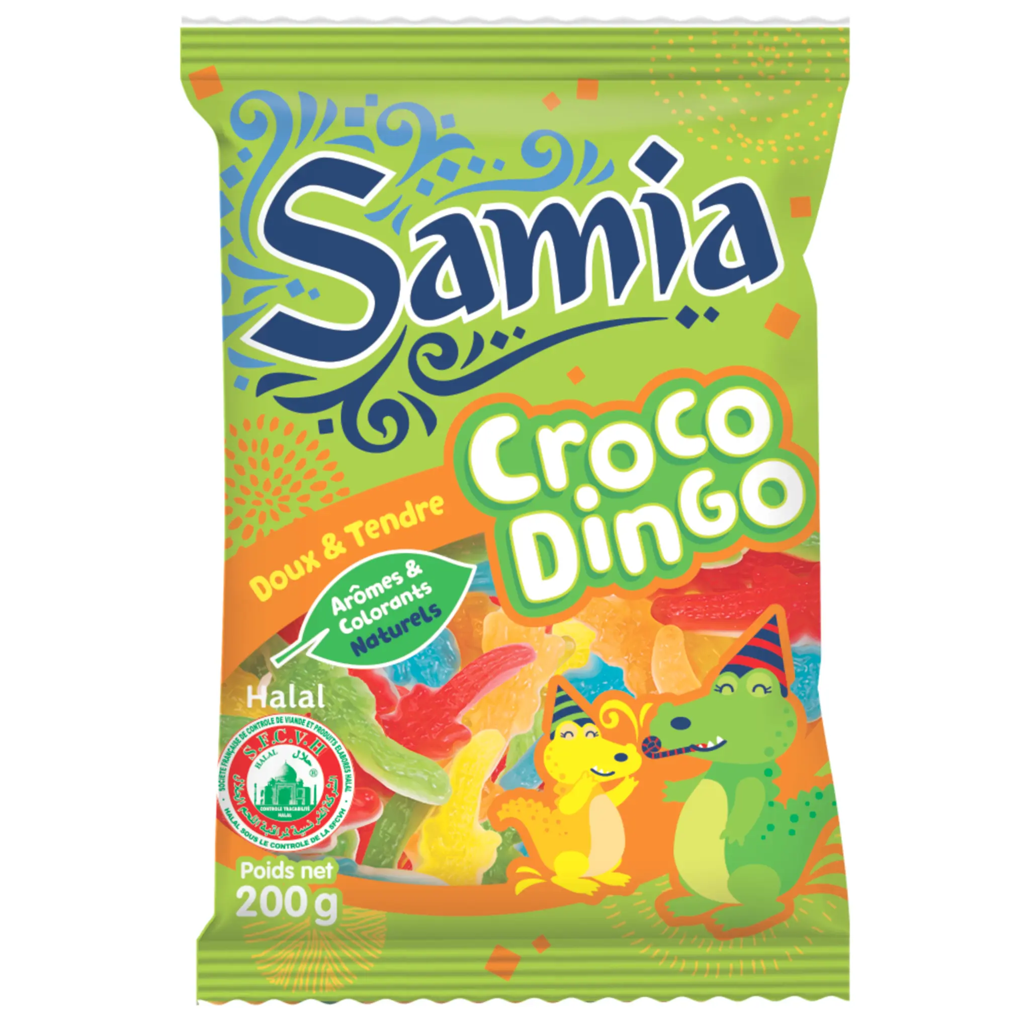 SAMIA Bonbons gélifiés halal Croco Dingo