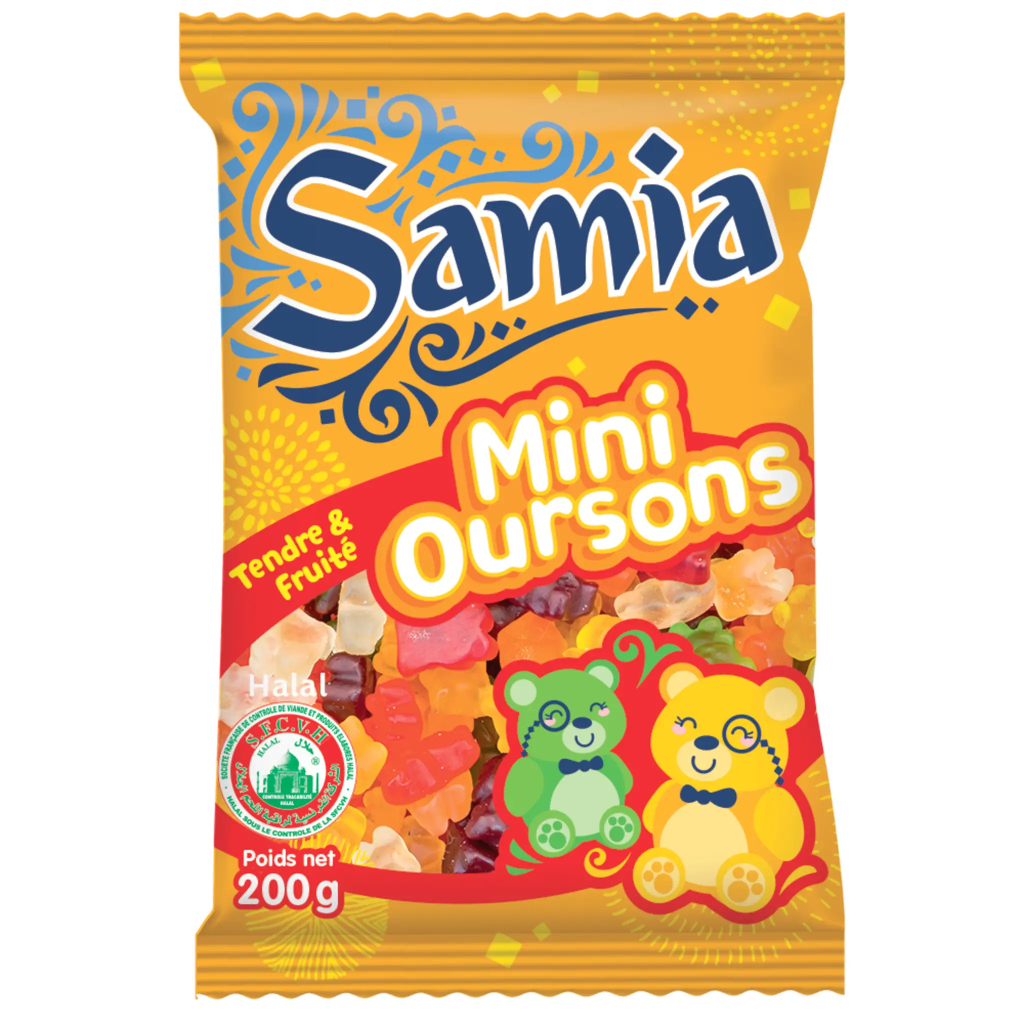 SAMIA Bonbons gélifiés halal mini oursons