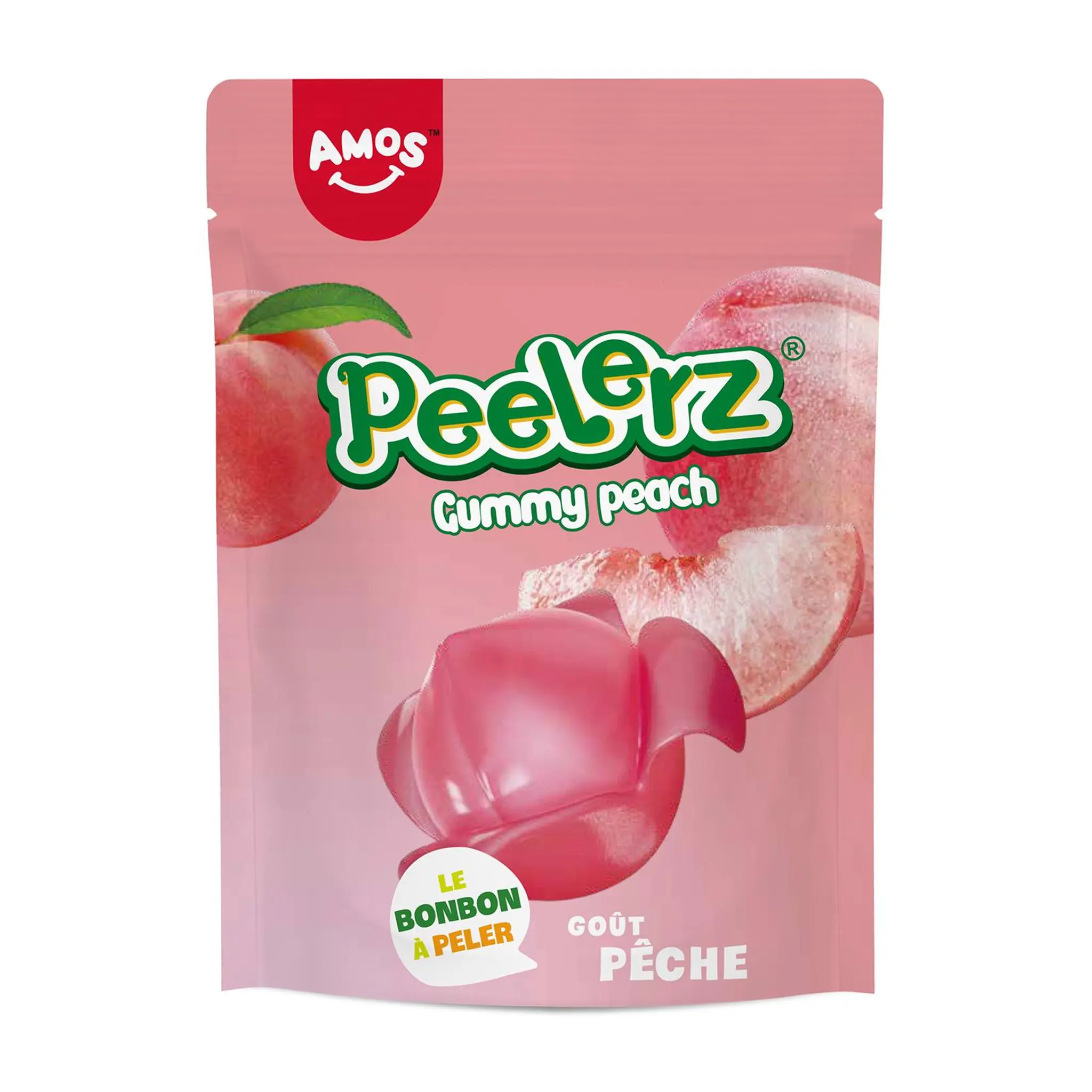 AMOS Bonbons gélifiés goût pêche irrésistible