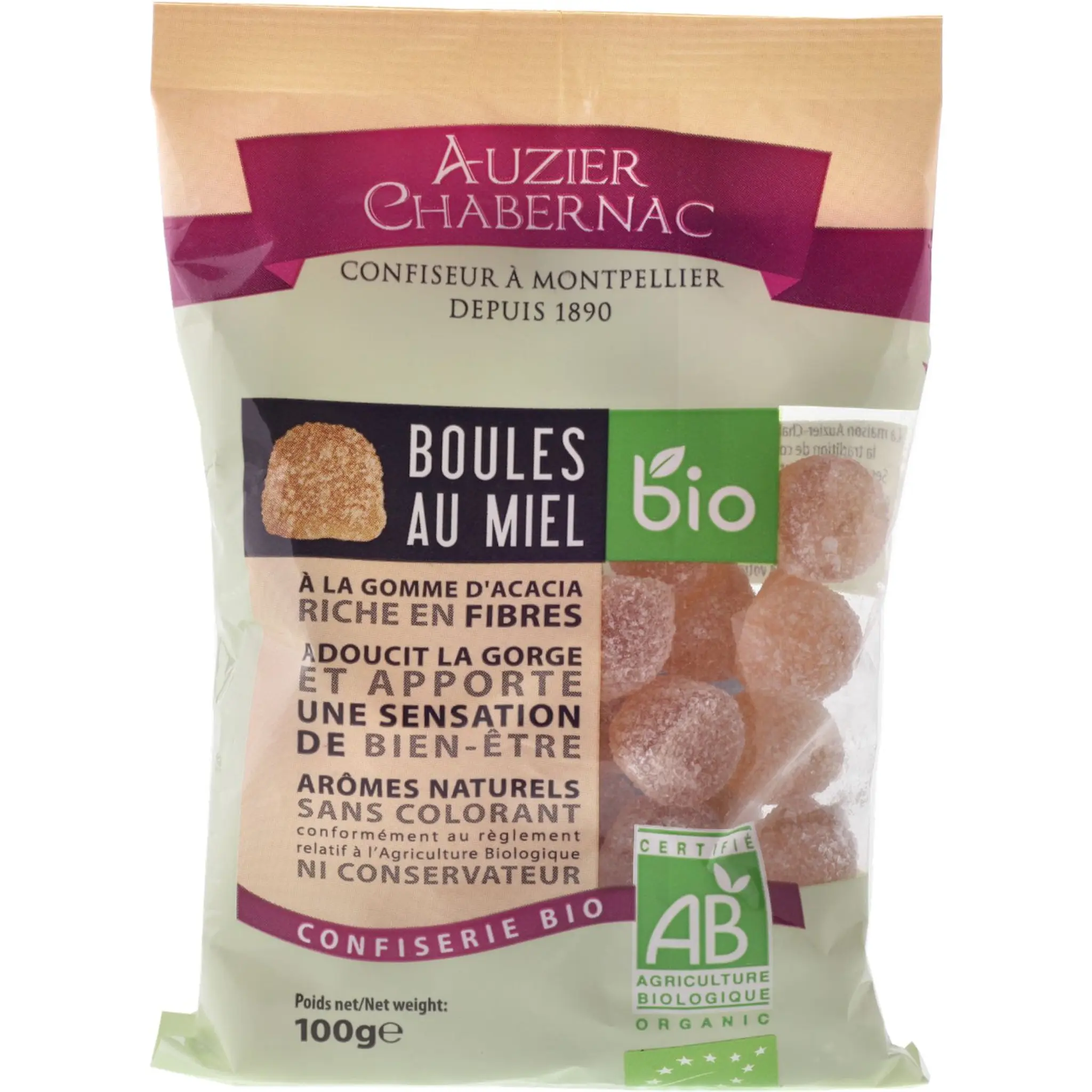 AUZIER CHABERNAC Bonbons au miel bio