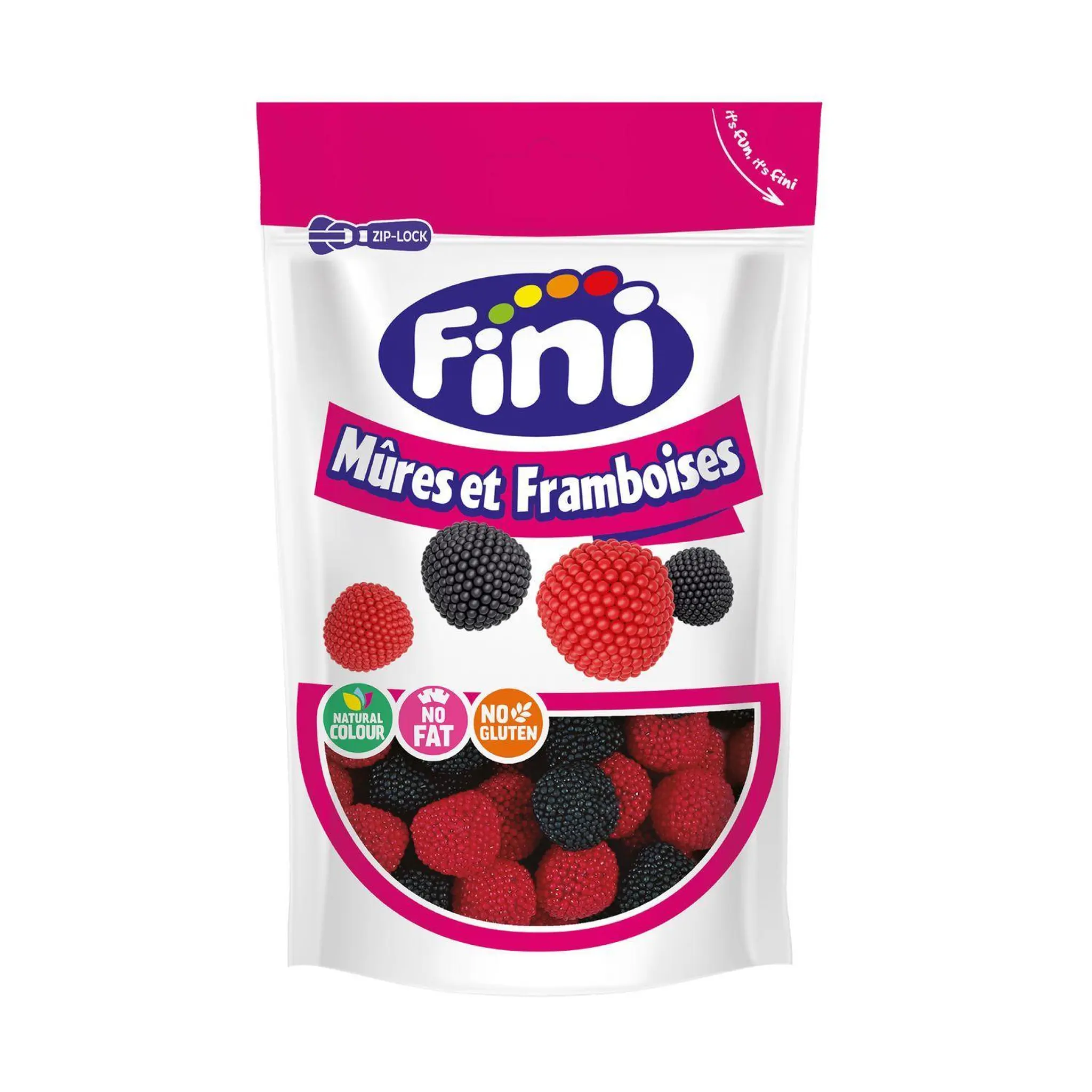 FINI Bonbons mûres et framboises