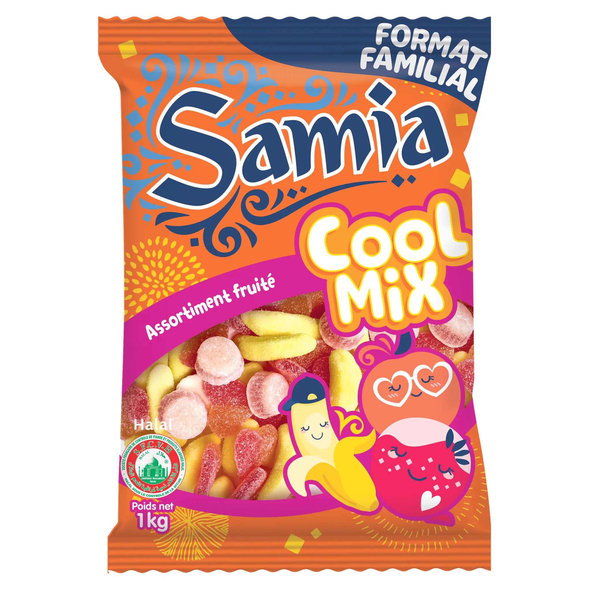 SAMIA Assortiment de bonbons gélifiés halal