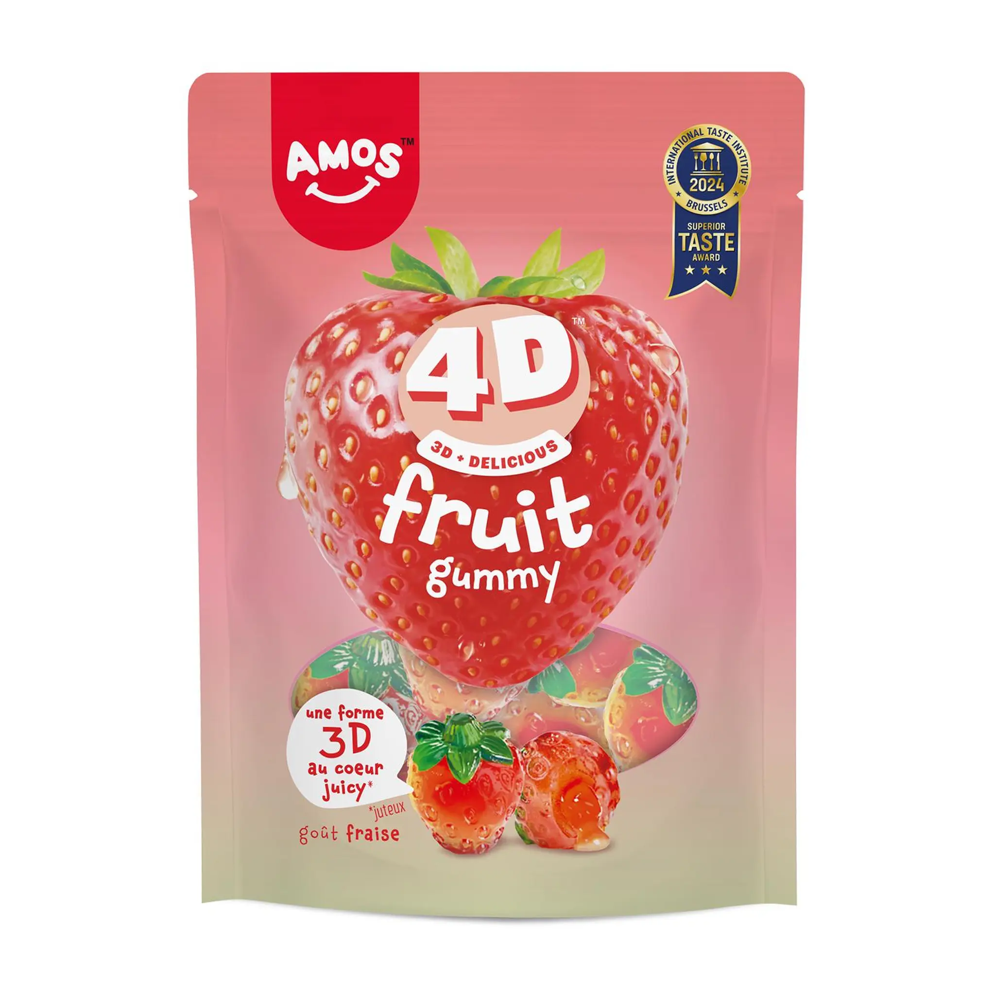 Bonbons Amos gélifiés goût fraise