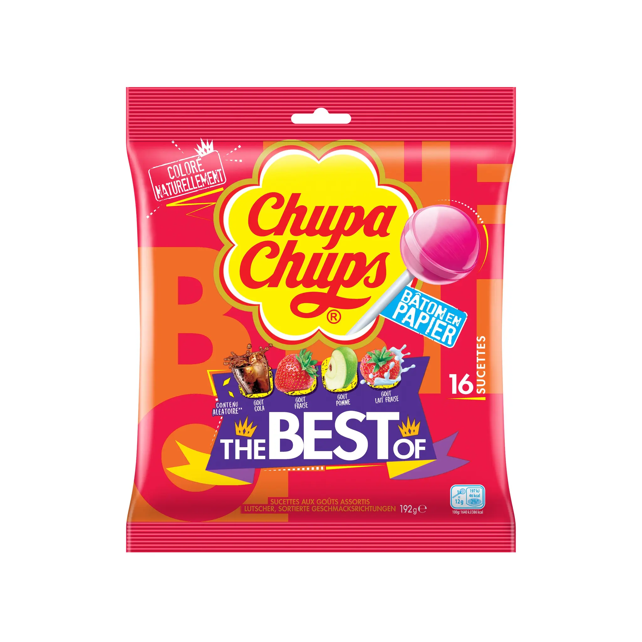 CHUPA CHUPS Sucettes aux goûts assortis