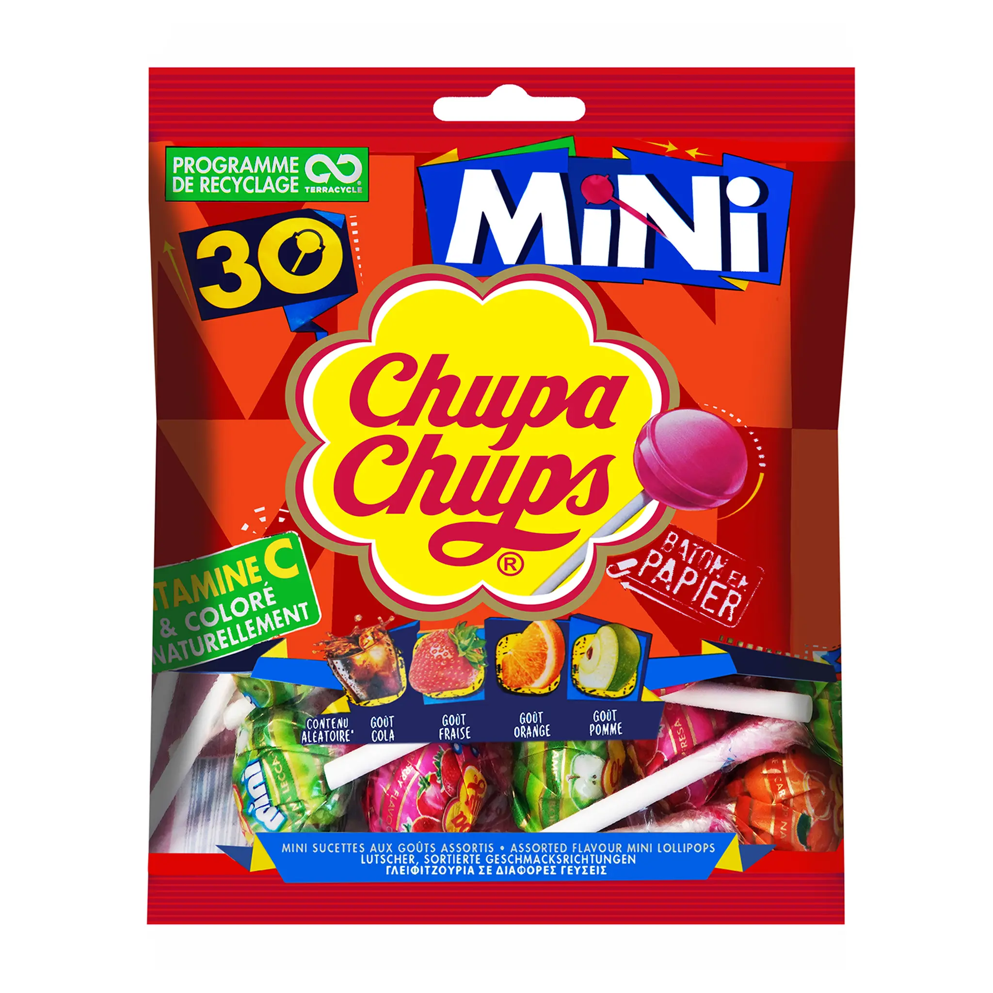 CHUPA CHUPS Mini sucettes aux fruits