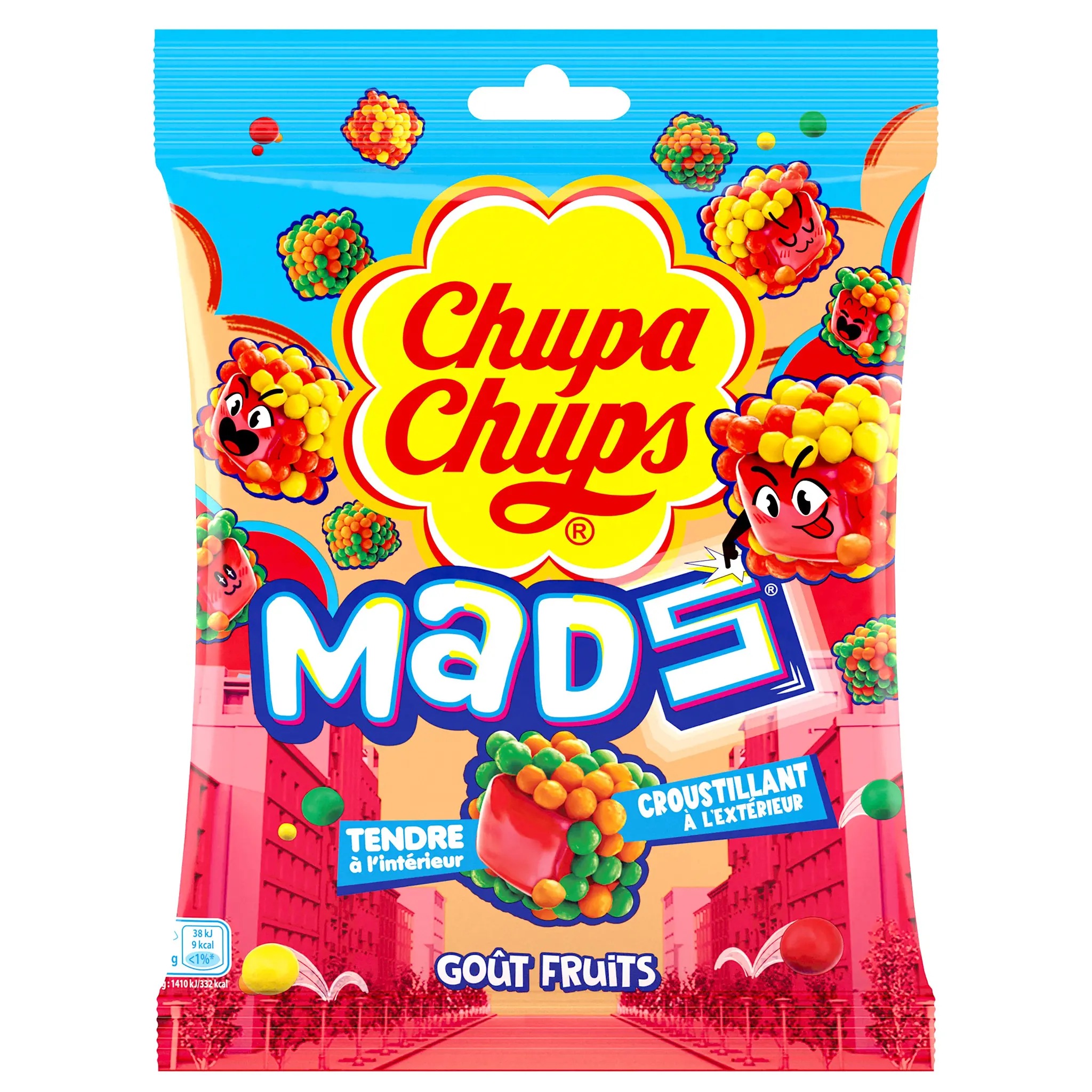 CHUPA CHUPS Mads Bonbons gélifiés goût fruits