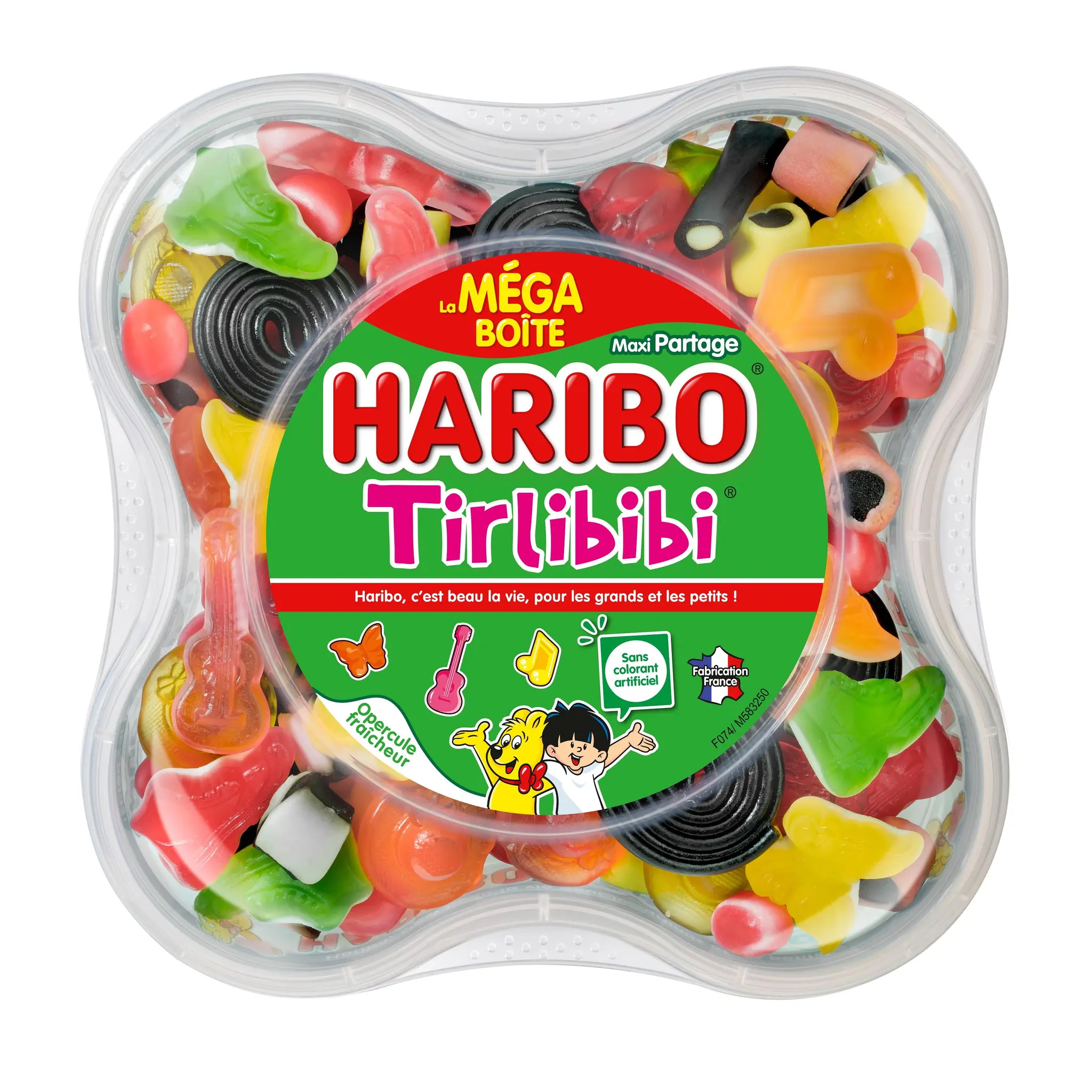 HARIBO Tirlibibi Assortiment de bonbons gélifiés en boîte