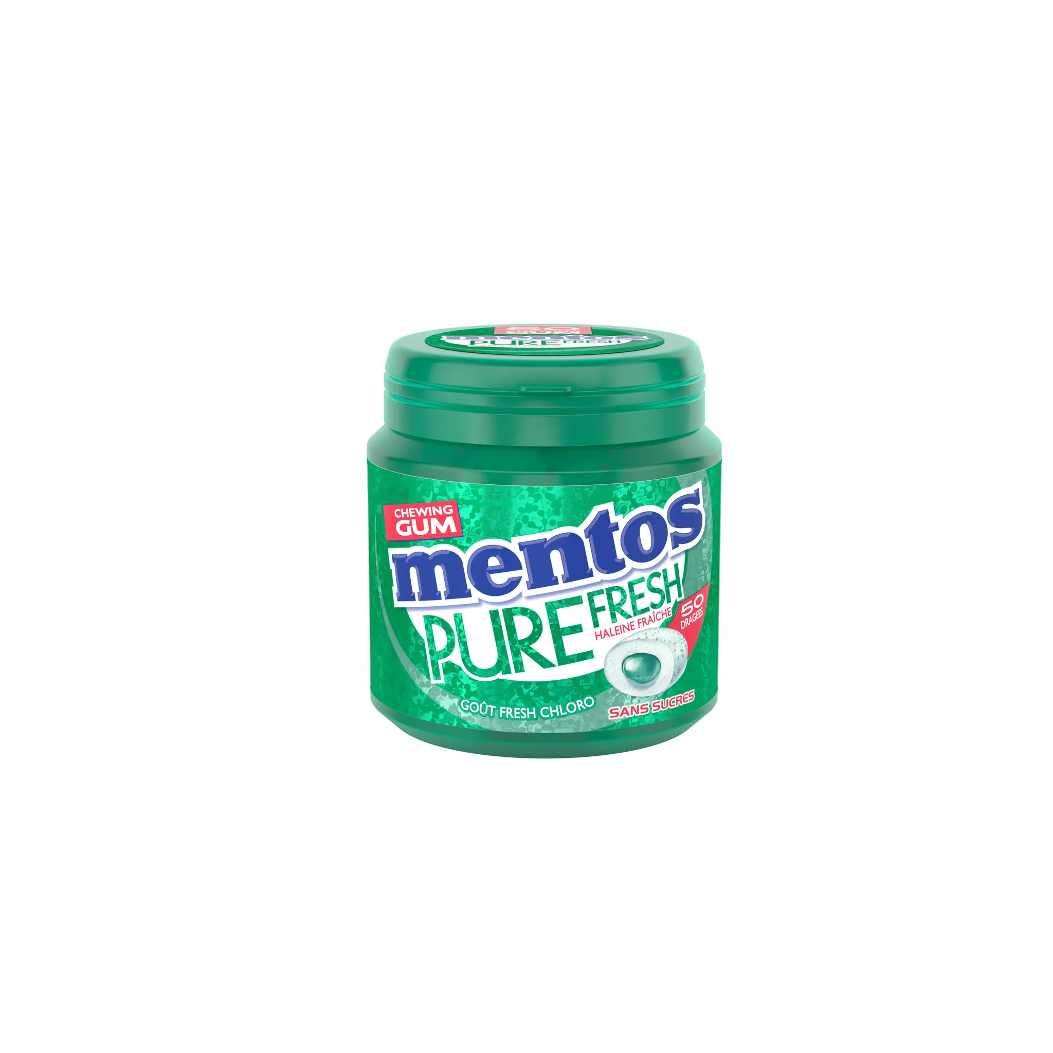 MENTOS Pure fresh Box chewing-gums fresh chloro sans sucres
